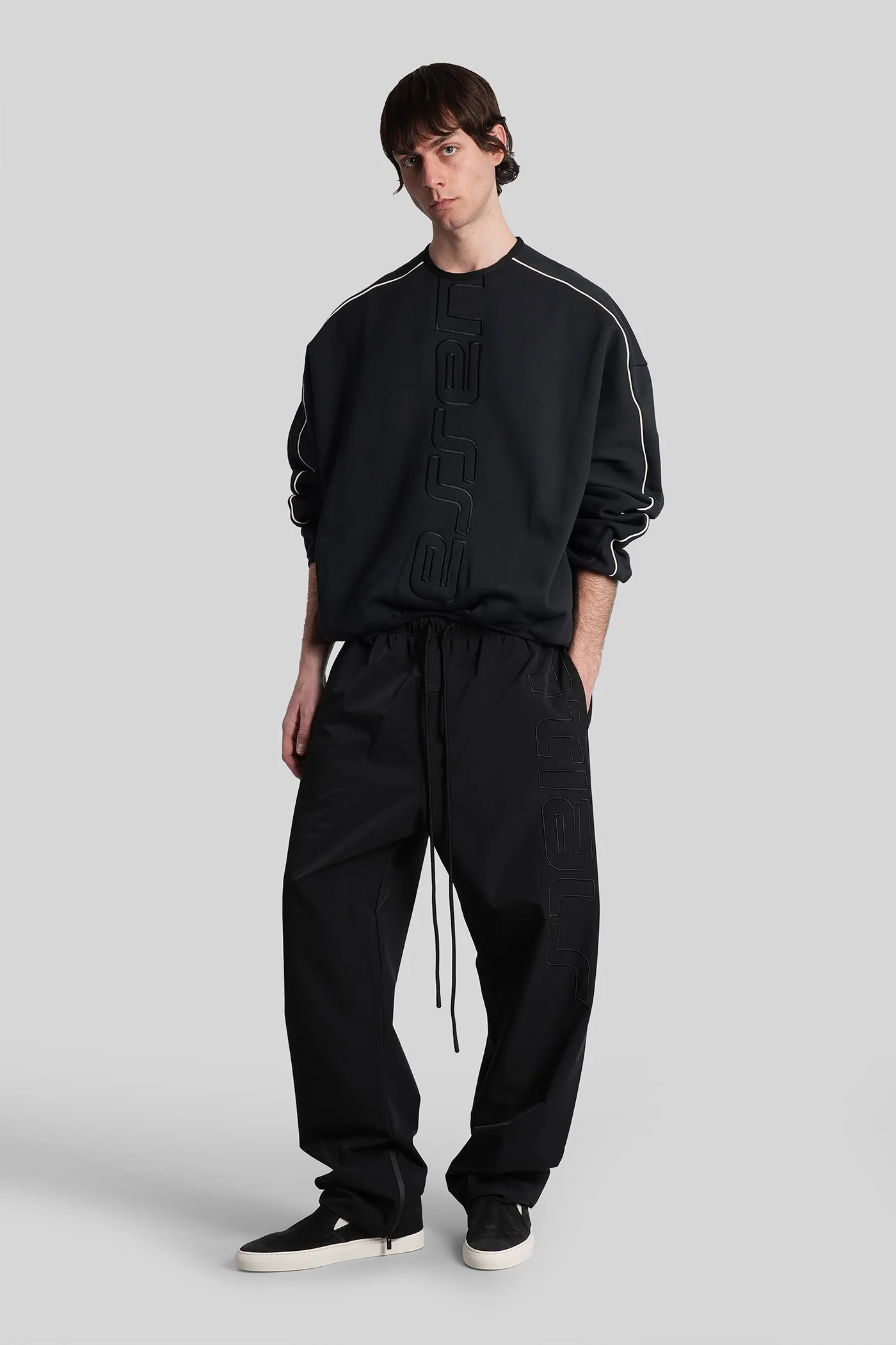 Pants in black polyester - Image 2