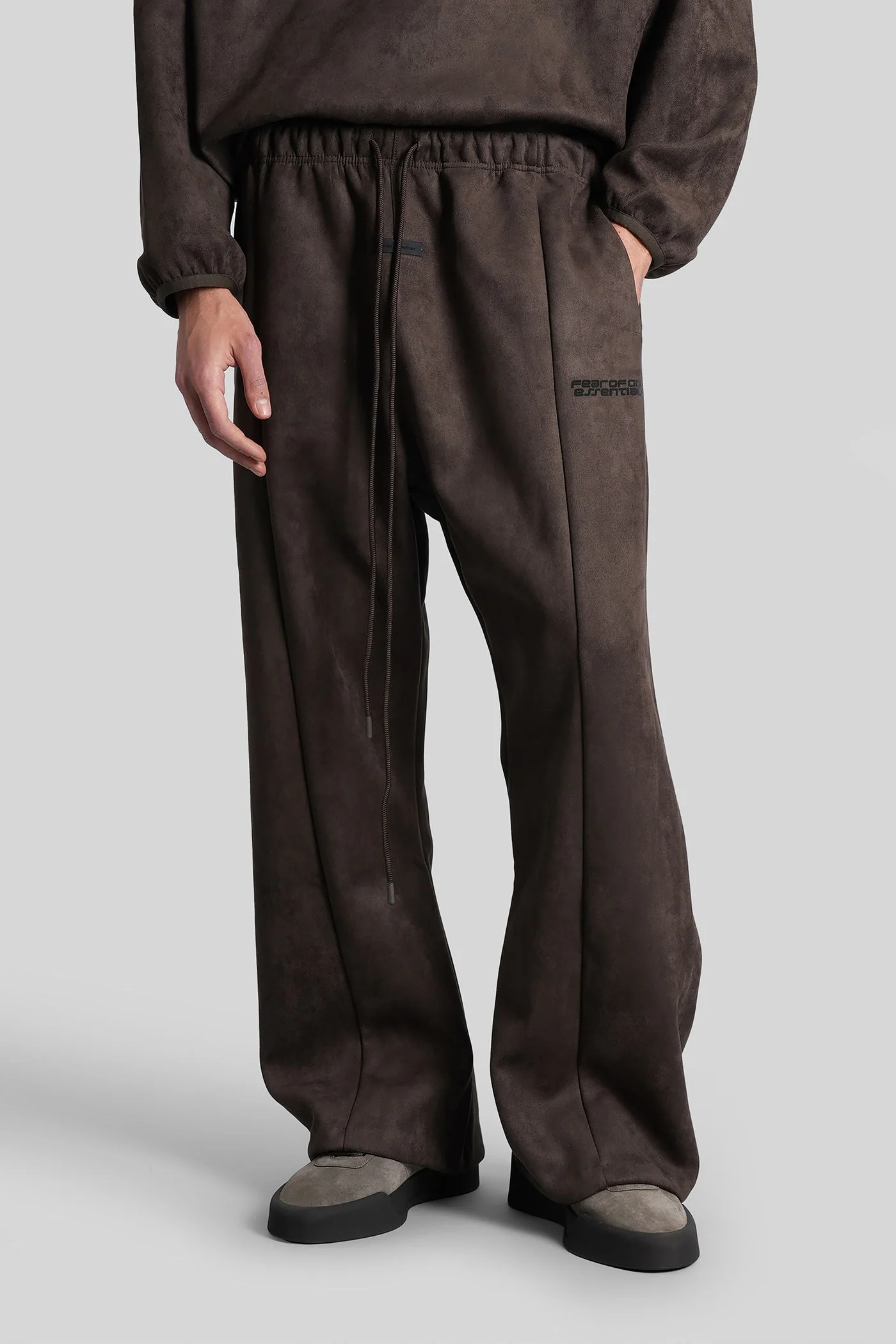 Pants in brown cotton