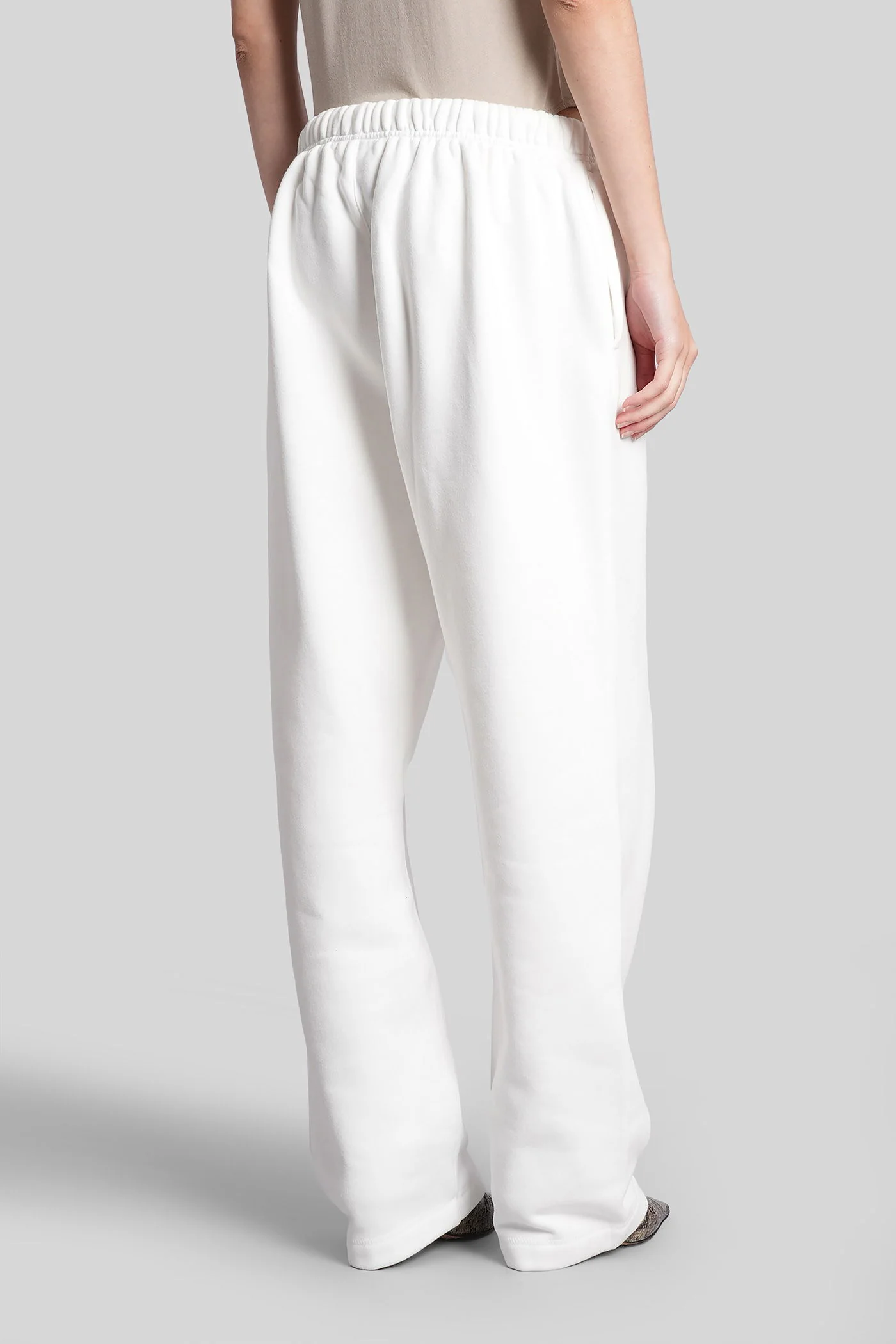 Pants in white cotton - Image 3