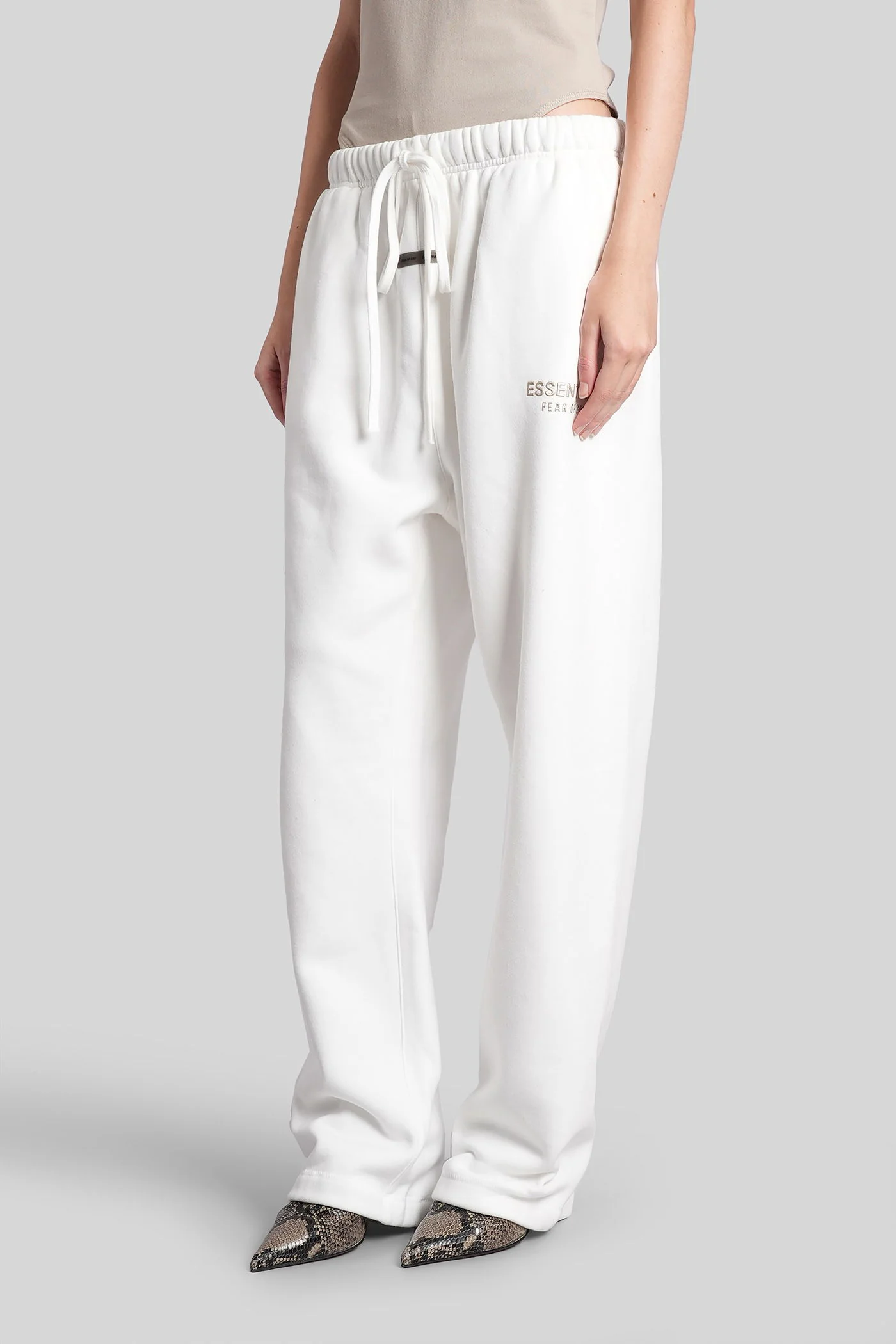Pants in white cotton - Image 4