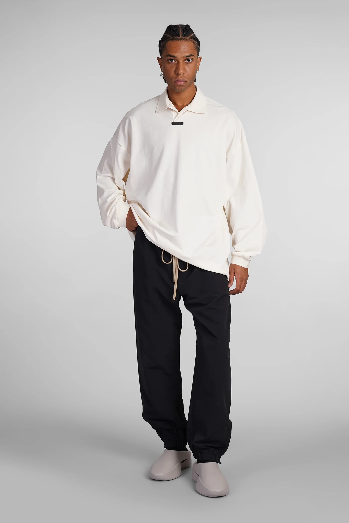 Polo in beige cotton - Image 2