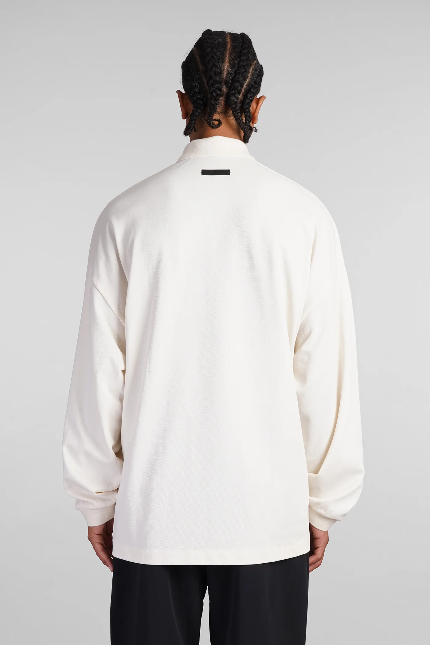Polo in beige cotton - Image 3