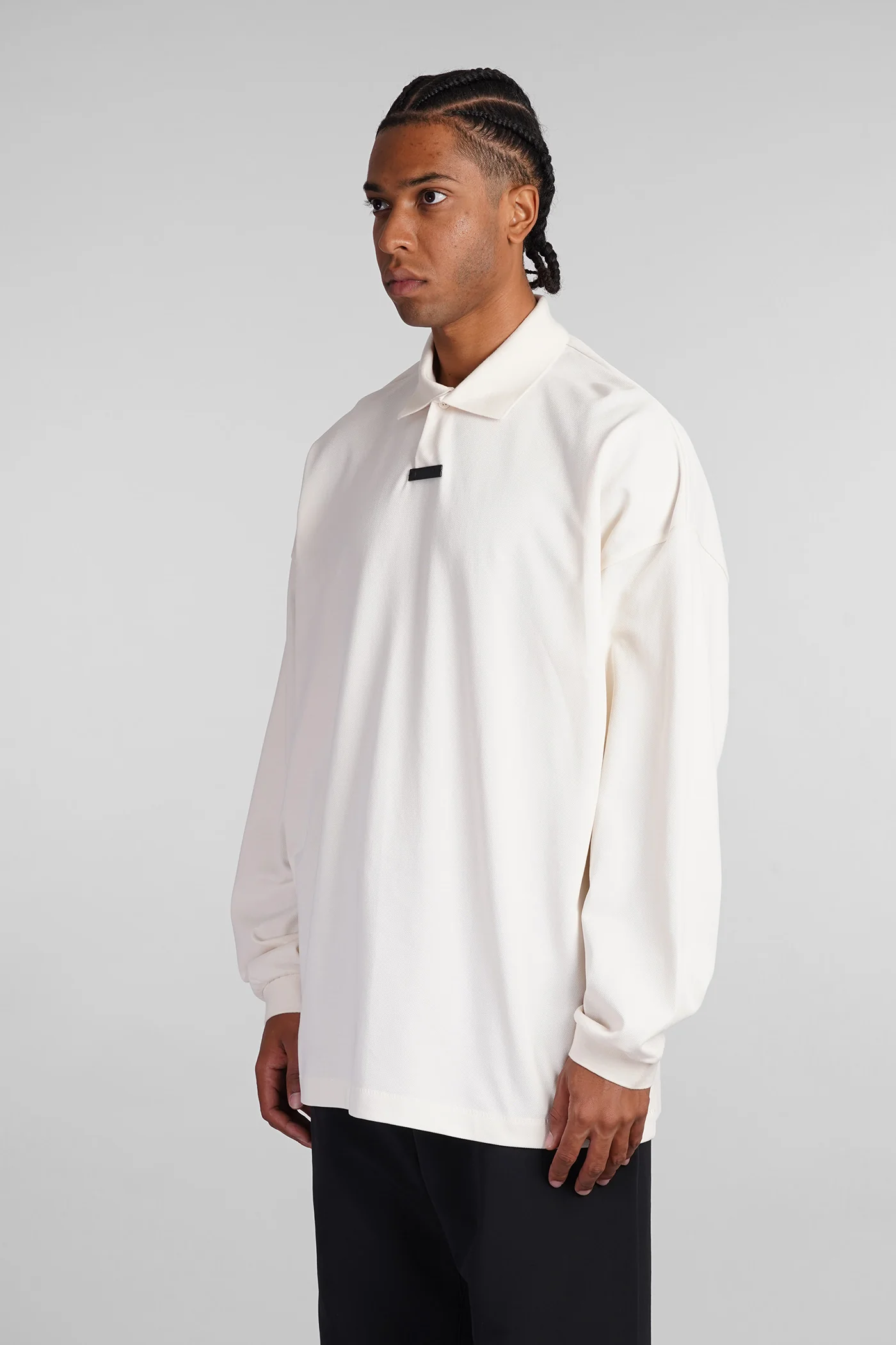 Polo in beige cotton - Image 4