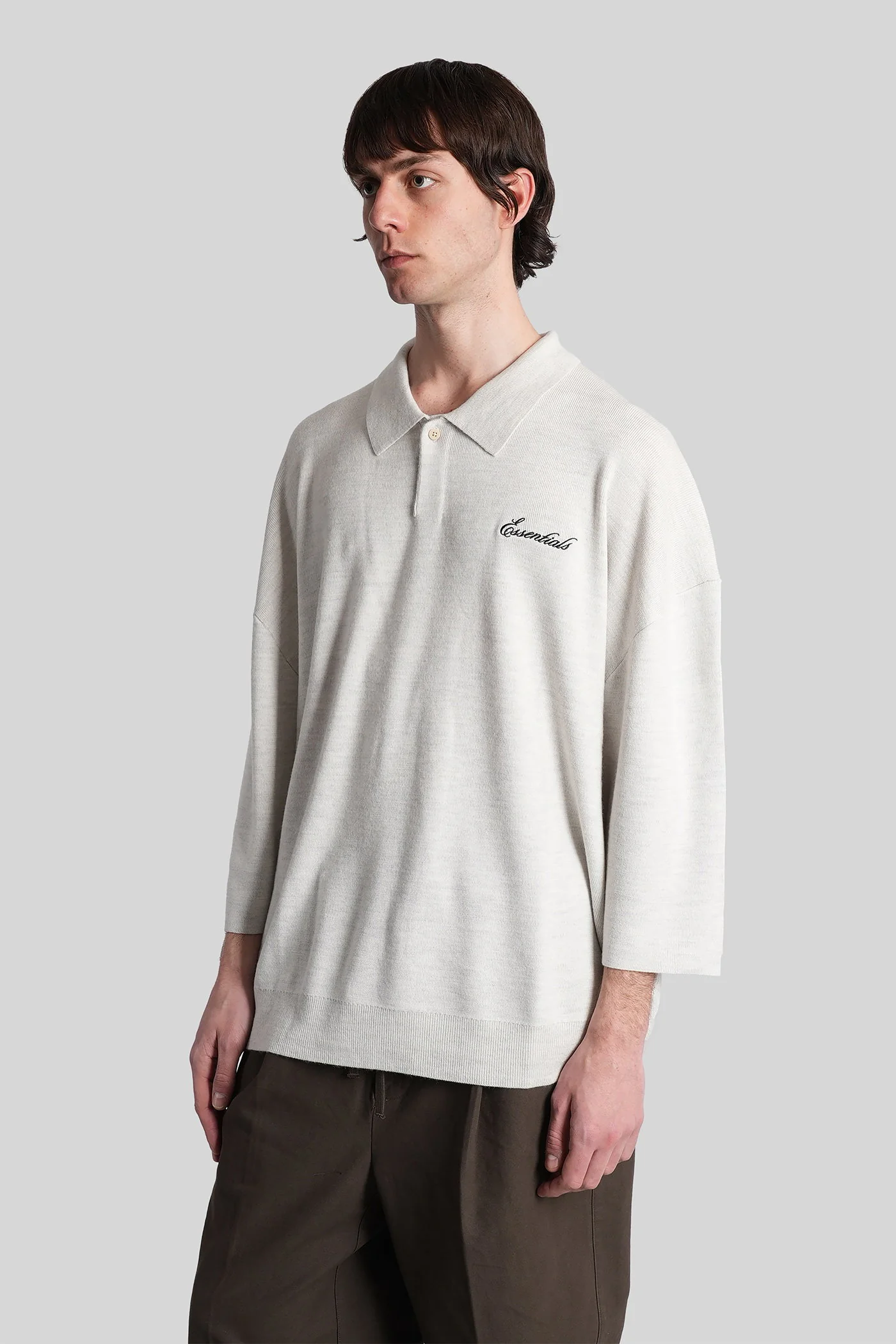 Polo in grey wool - Image 14