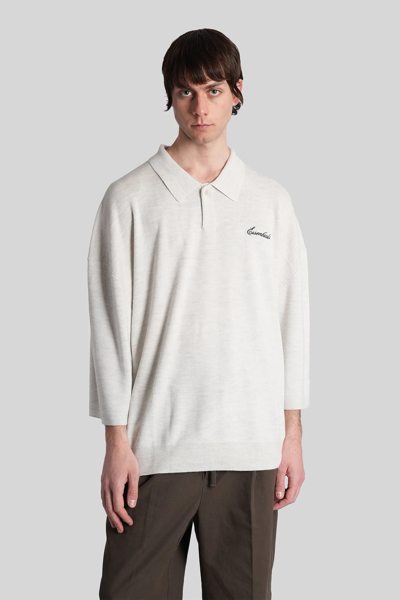 Polo in grey wool - Image 16
