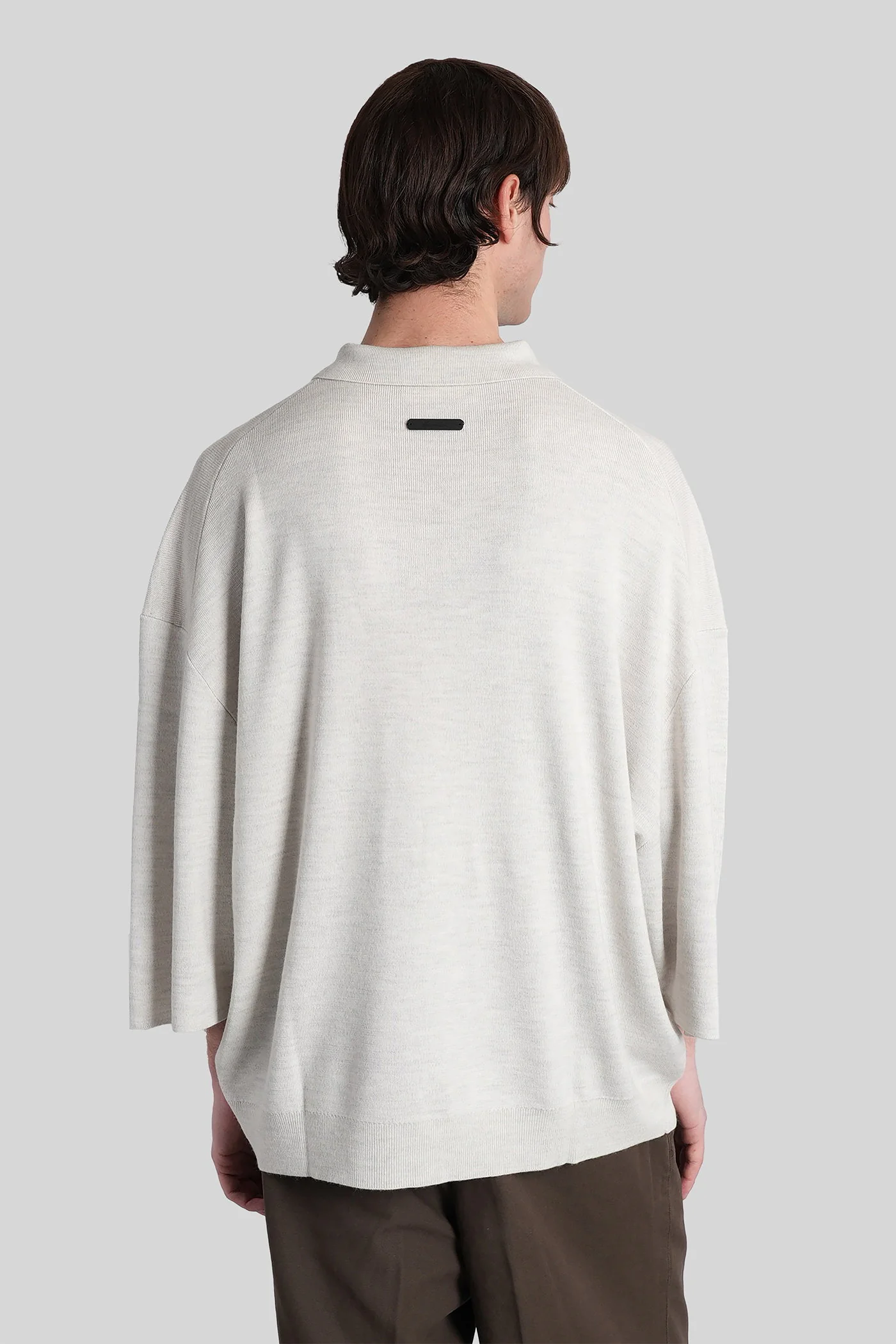 Polo in grey wool - Image 18