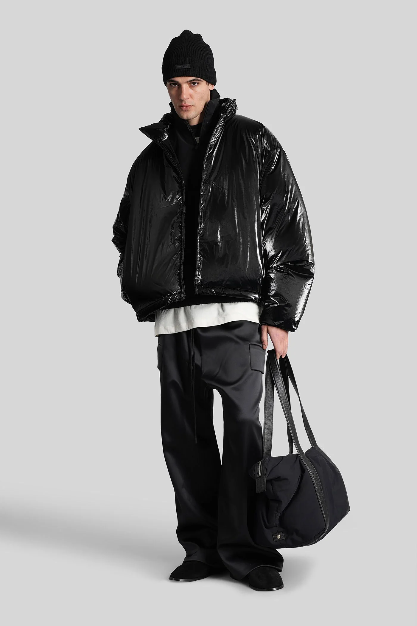 puffer in black nylon - Image 2
