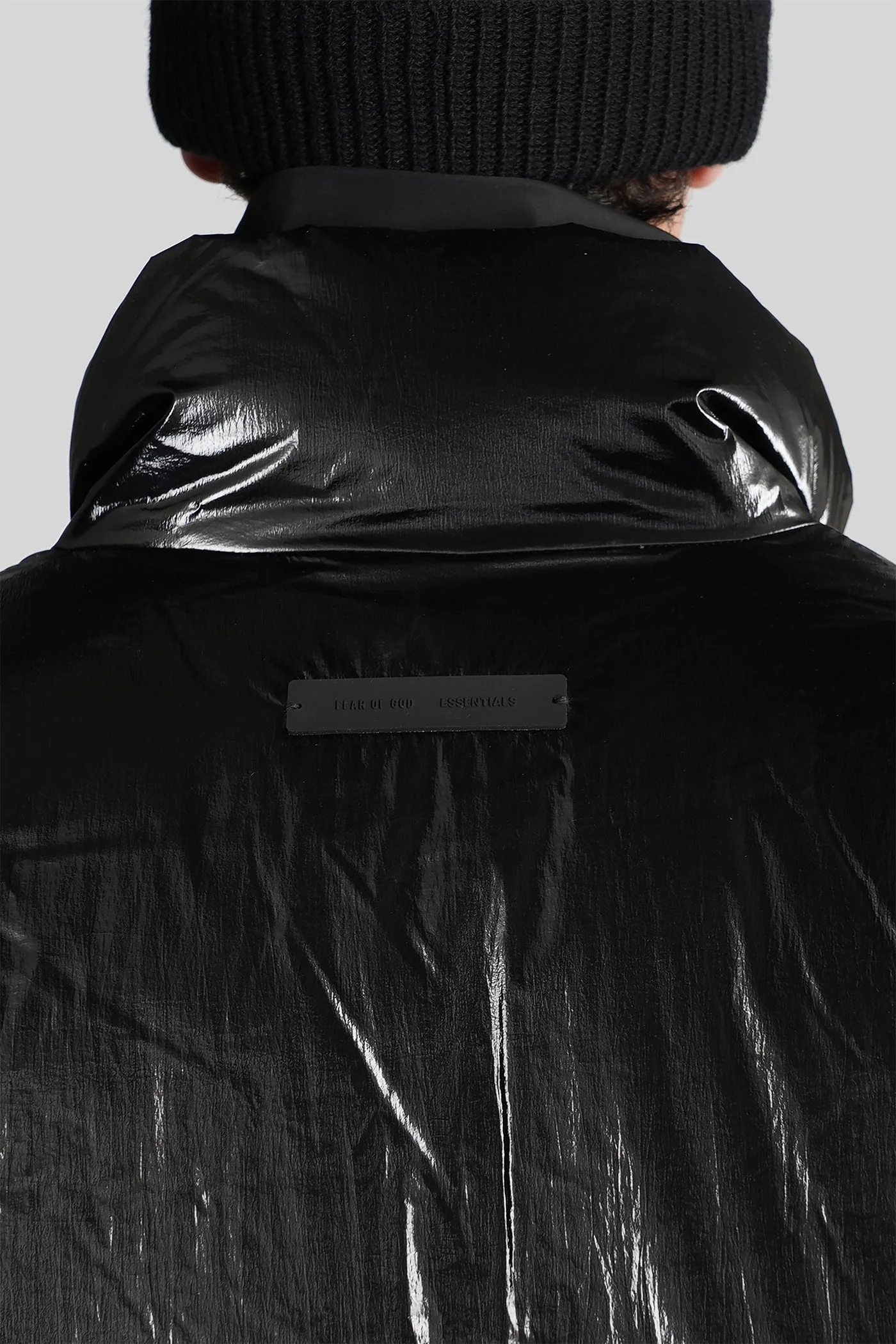 puffer in black nylon - Image 5