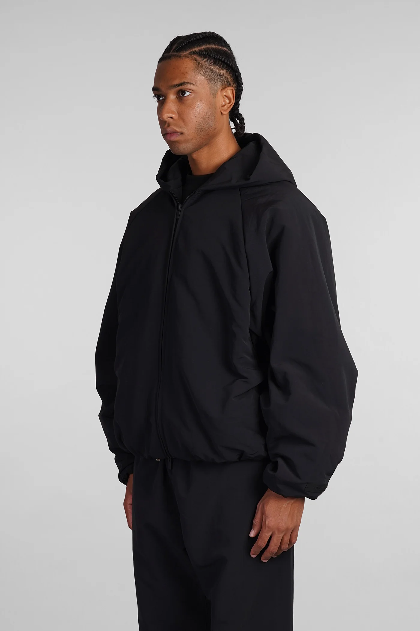 puffer in black nylon - Image 4