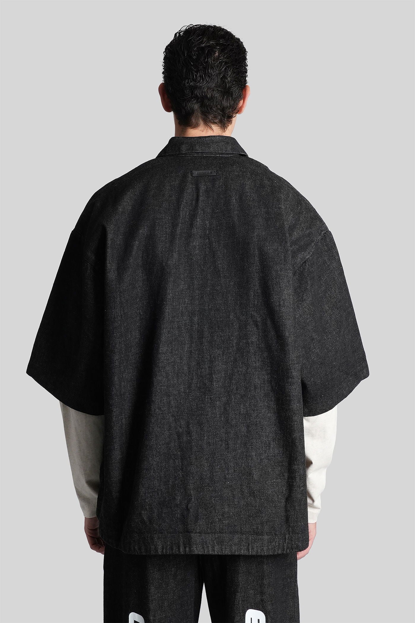 Shirt in black cotton - Image 3