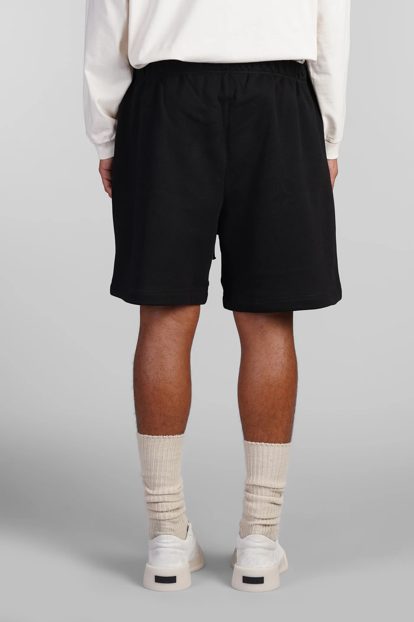 Shorts in black cotton - Image 3