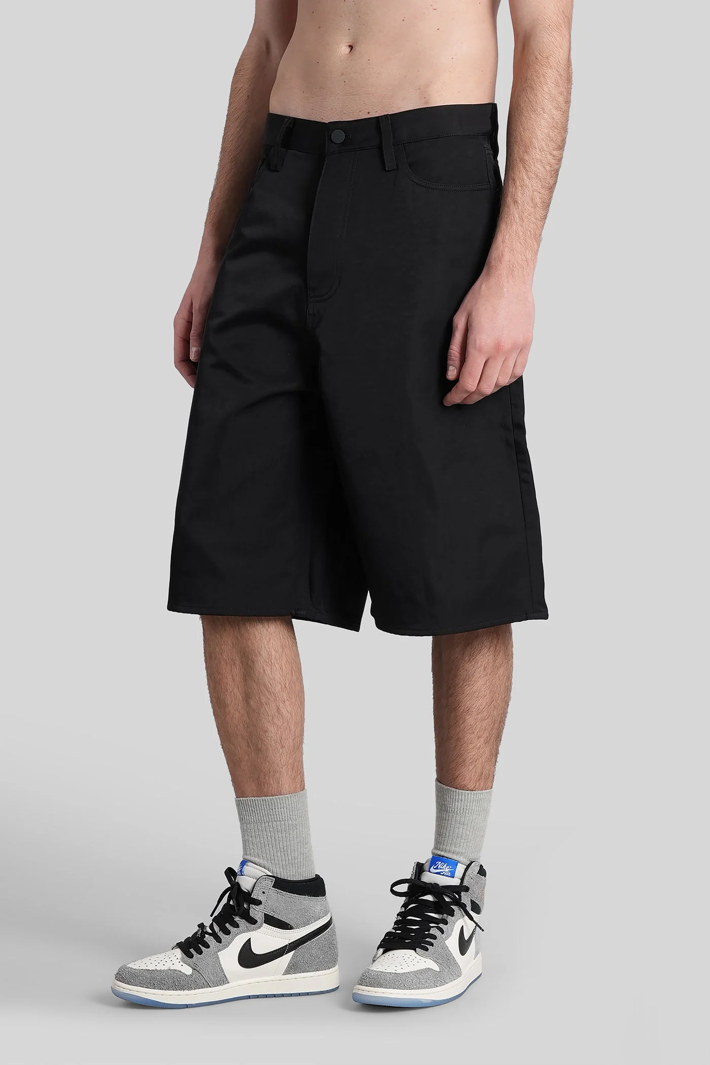 Shorts in black nylon - Image 9