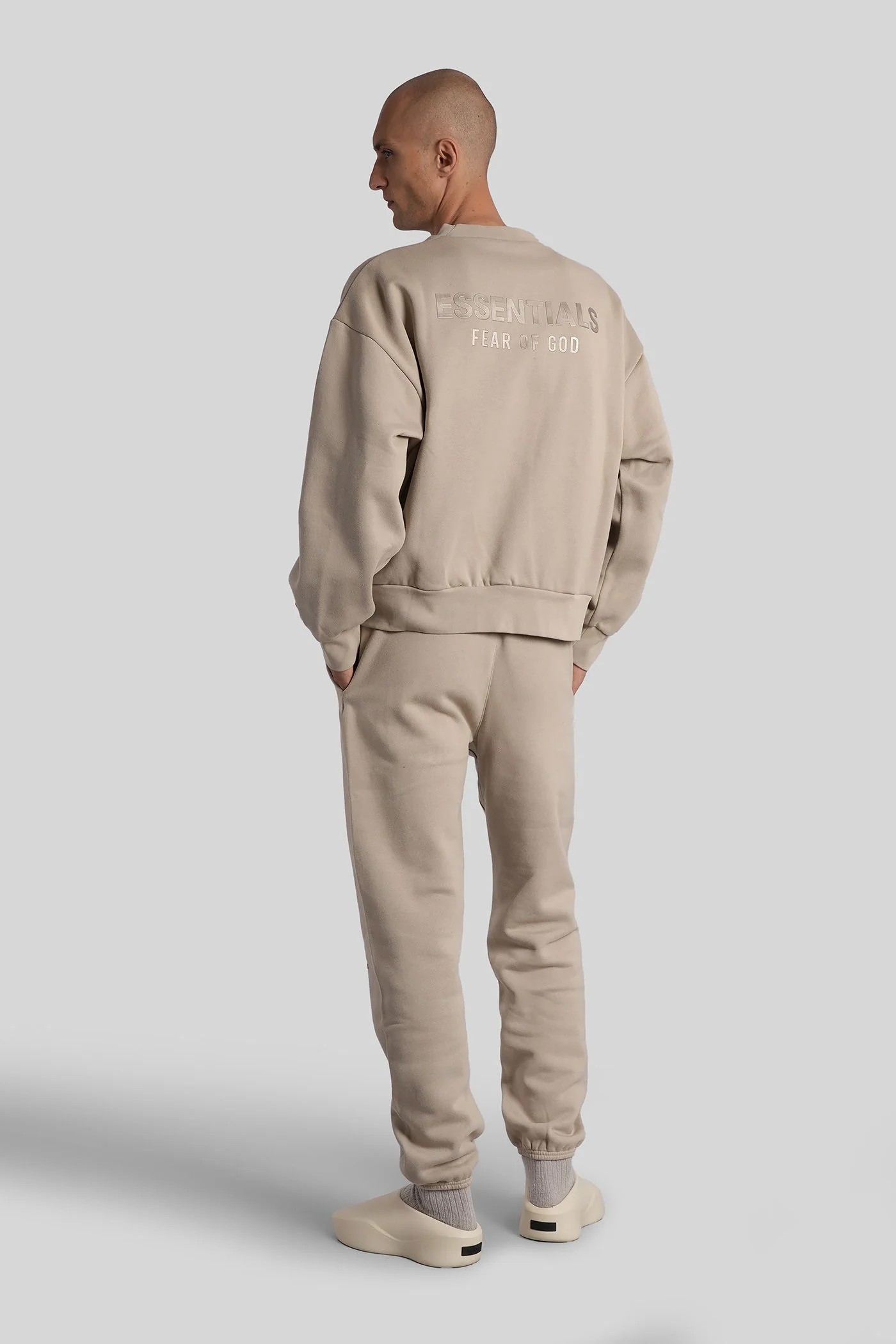 Sweatshirt in beige cotton - Image 2