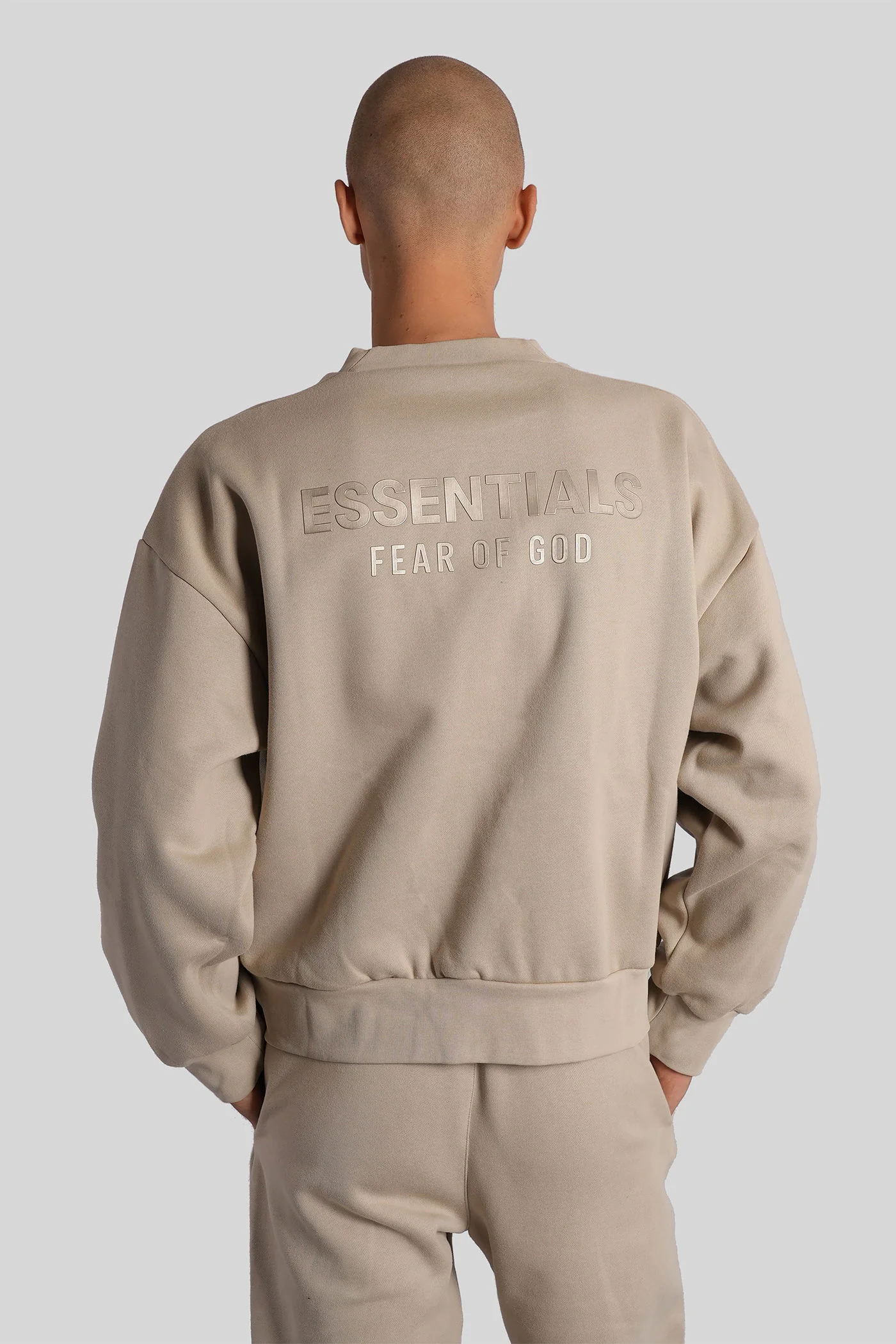 Sweatshirt in beige cotton - Image 3