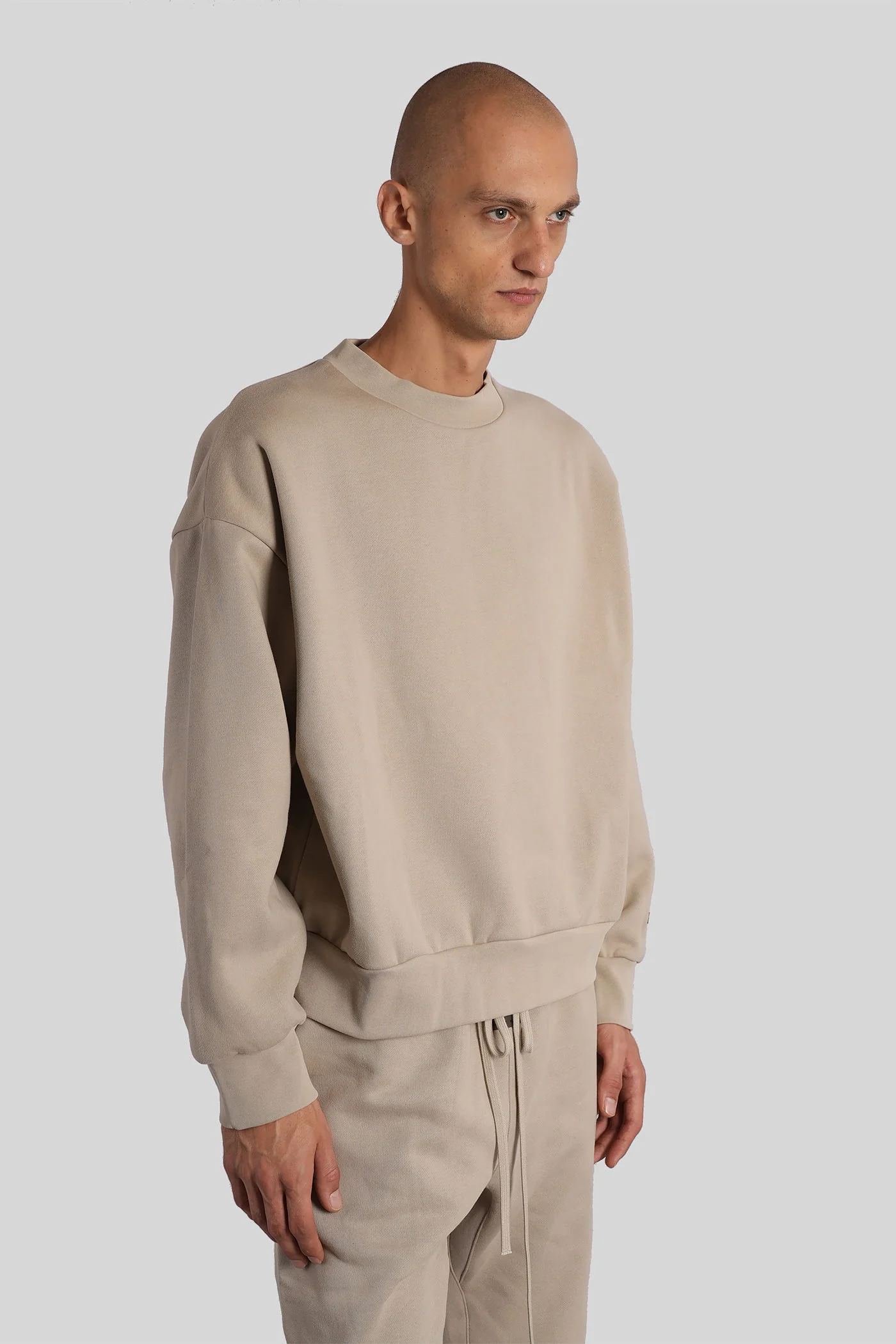 Sweatshirt in beige cotton - Image 4