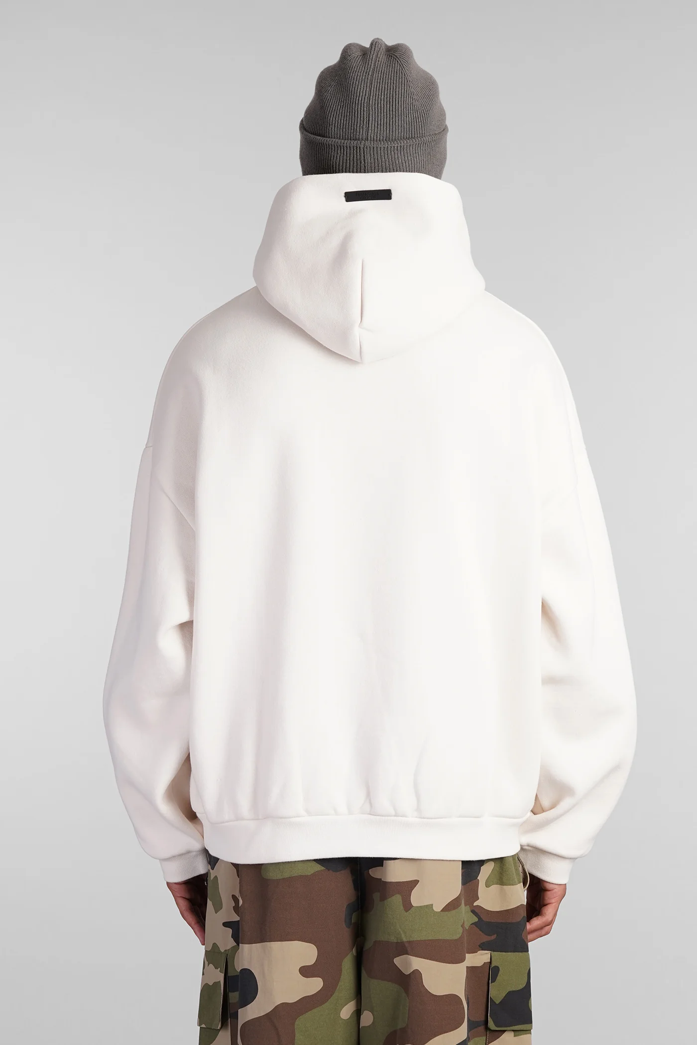 Sweatshirt in beige cotton - Image 3