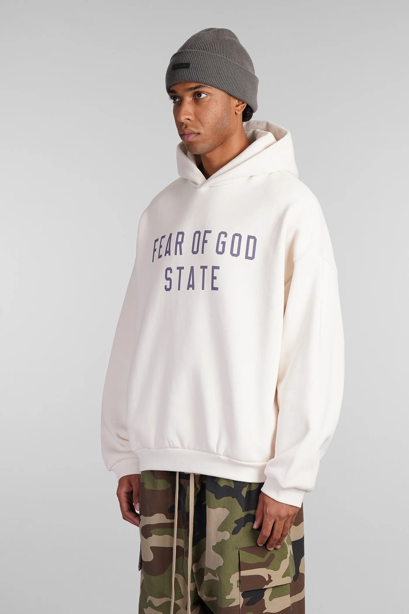 Sweatshirt in beige cotton - Image 4
