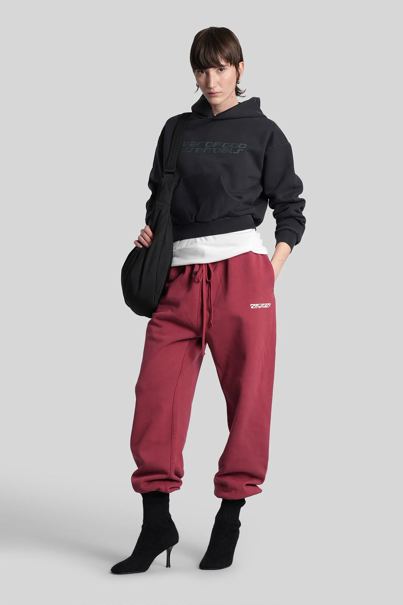 Sweatshirt in black cotton - Image 2