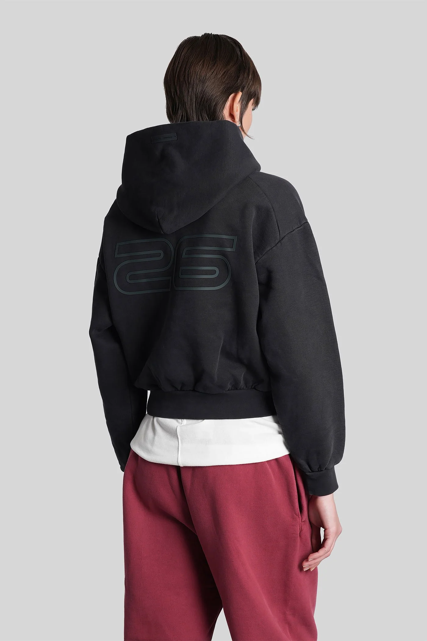 Sweatshirt in black cotton - Image 3