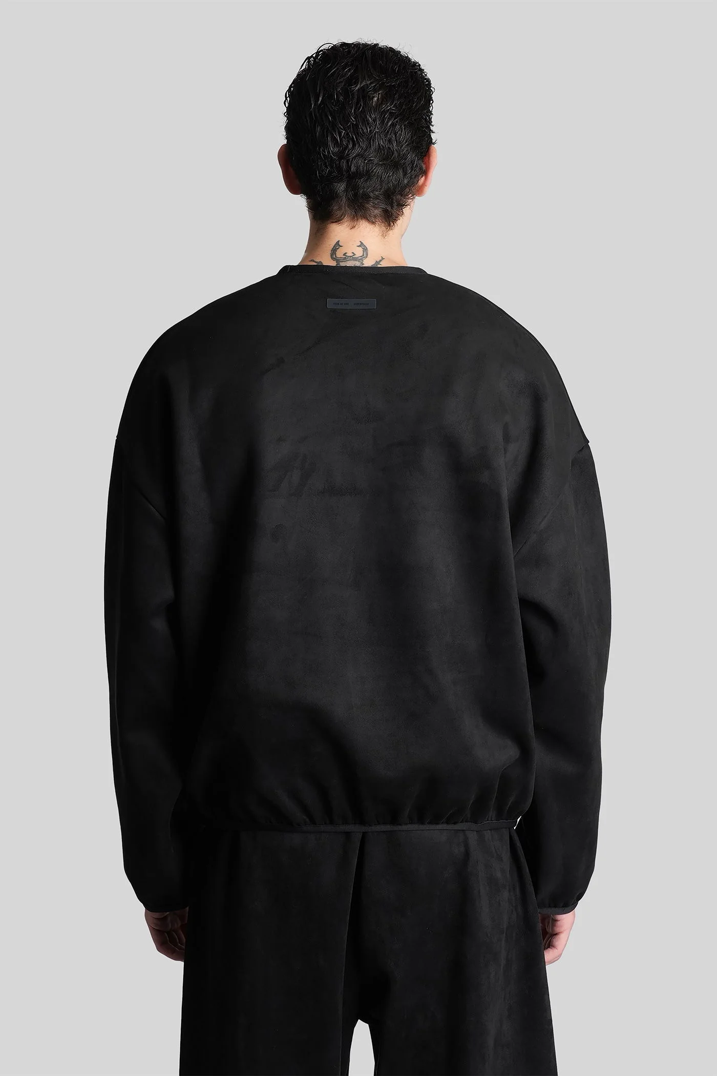 Sweatshirt in black cotton - Image 3