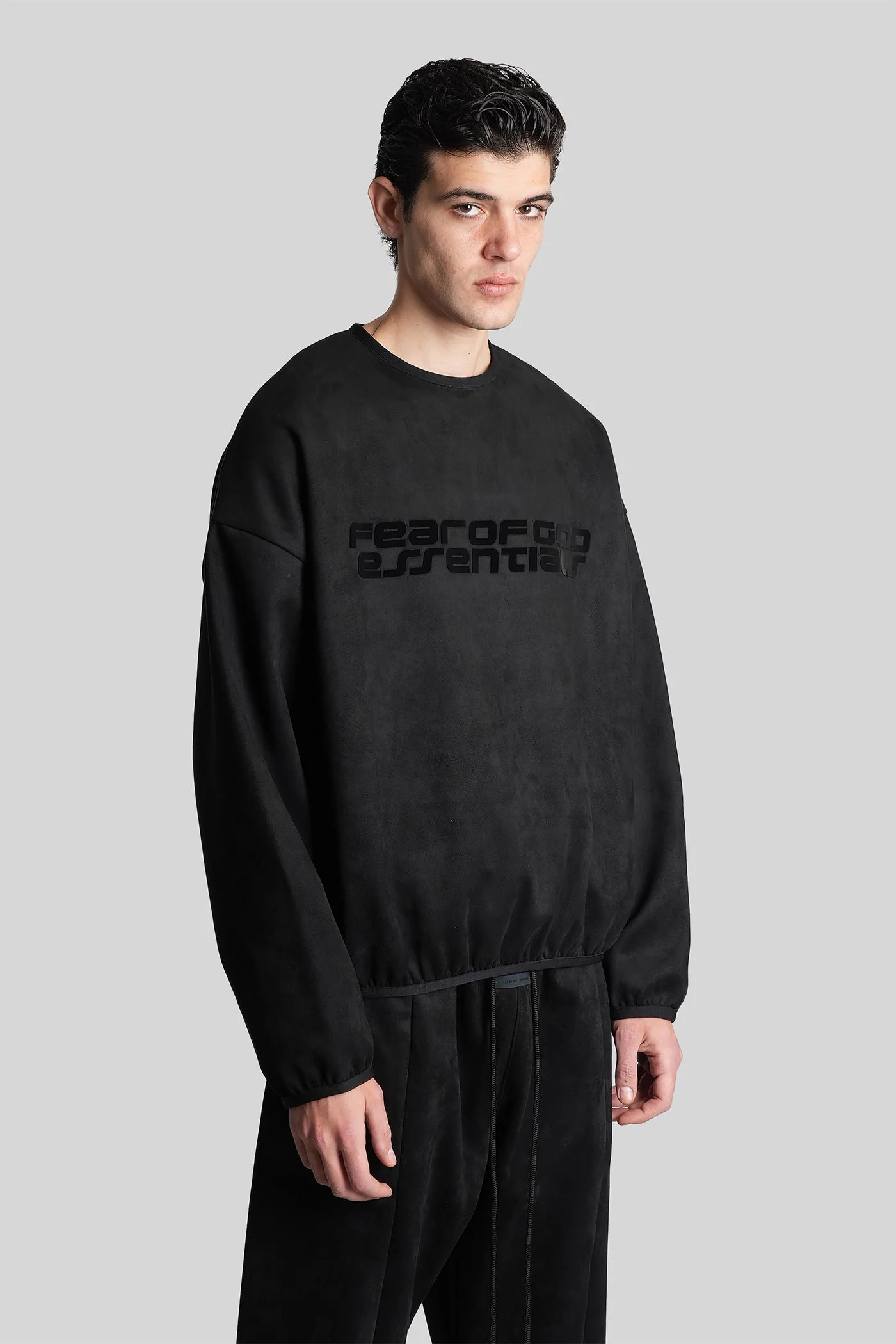 Sweatshirt in black cotton - Image 4
