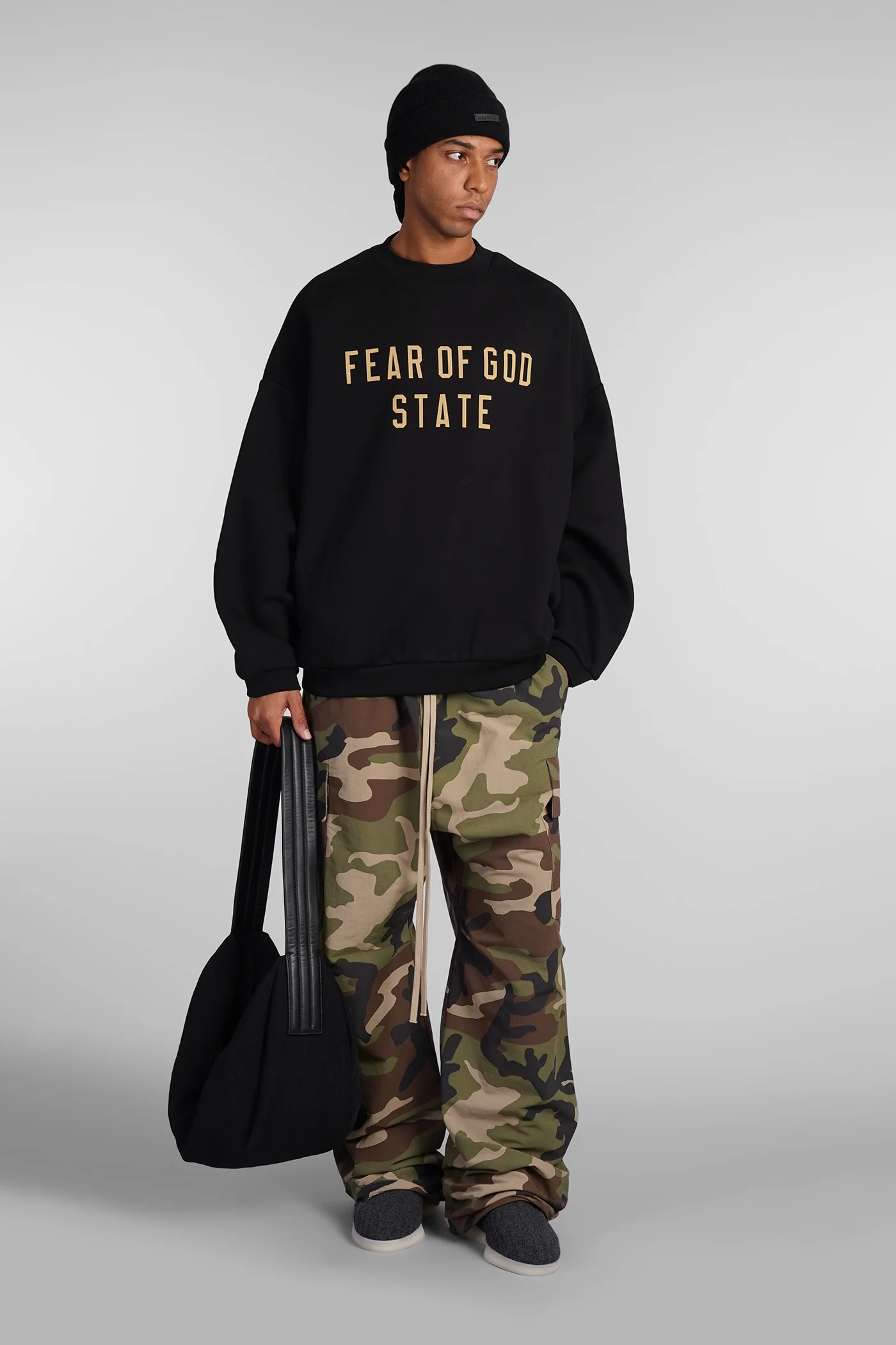 Sweatshirt in black cotton - Image 2
