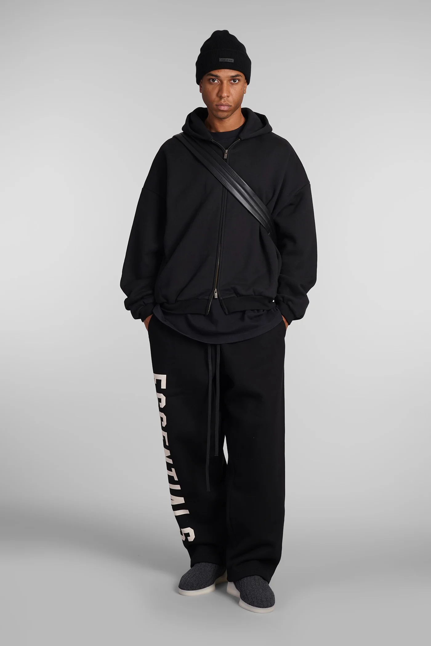 Sweatshirt in black cotton - Image 2