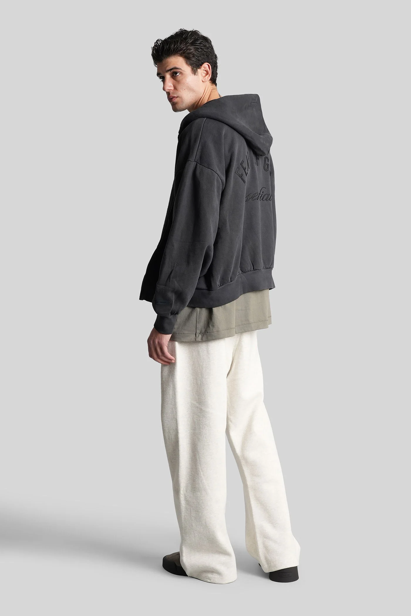 Sweatshirt in black cotton - Image 2