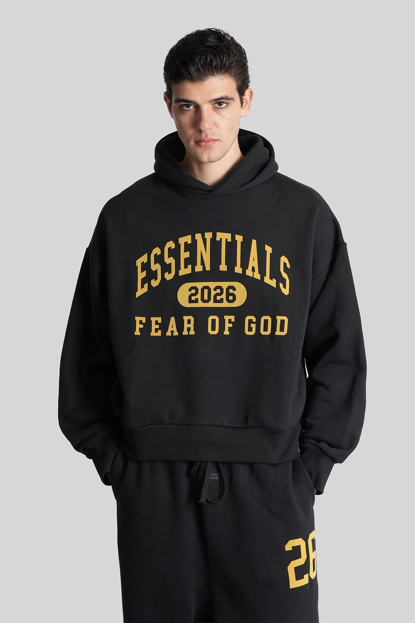 Sweatshirt in black cotton