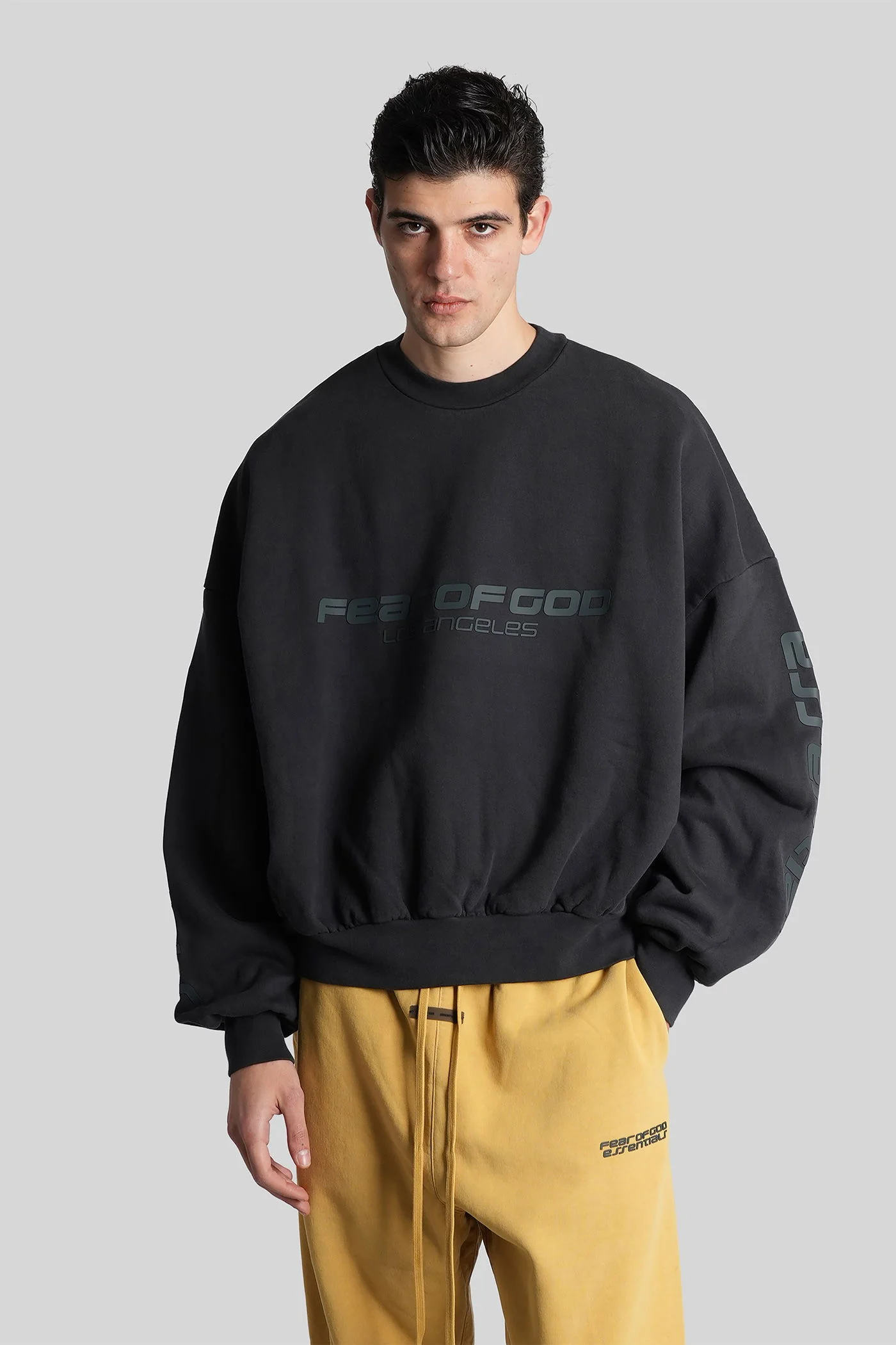 Sweatshirt in black cotton