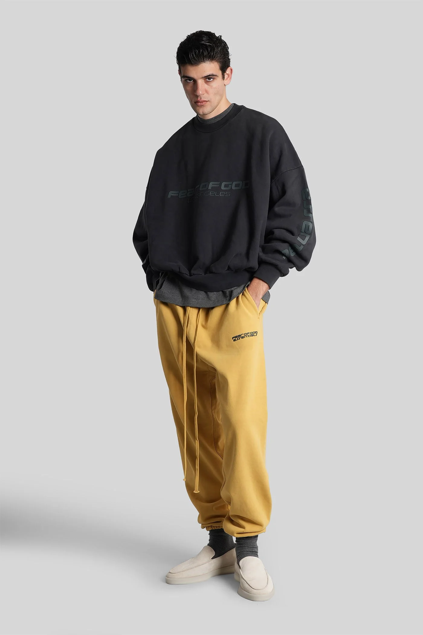 Sweatshirt in black cotton - Image 2