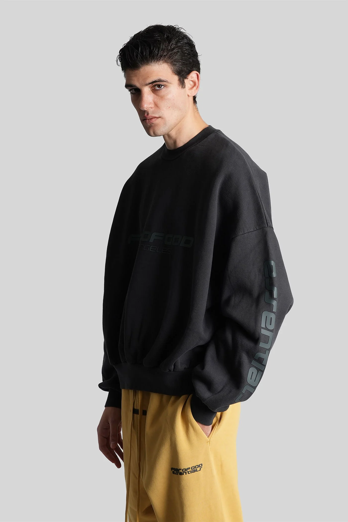 Sweatshirt in black cotton - Image 4