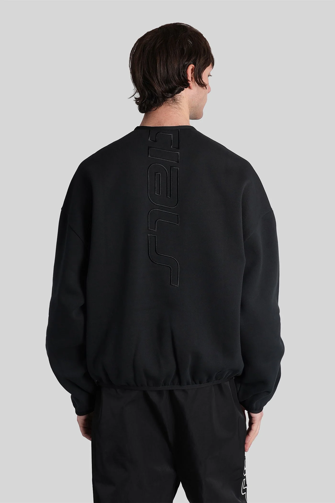 Sweatshirt in black cotton - Image 3