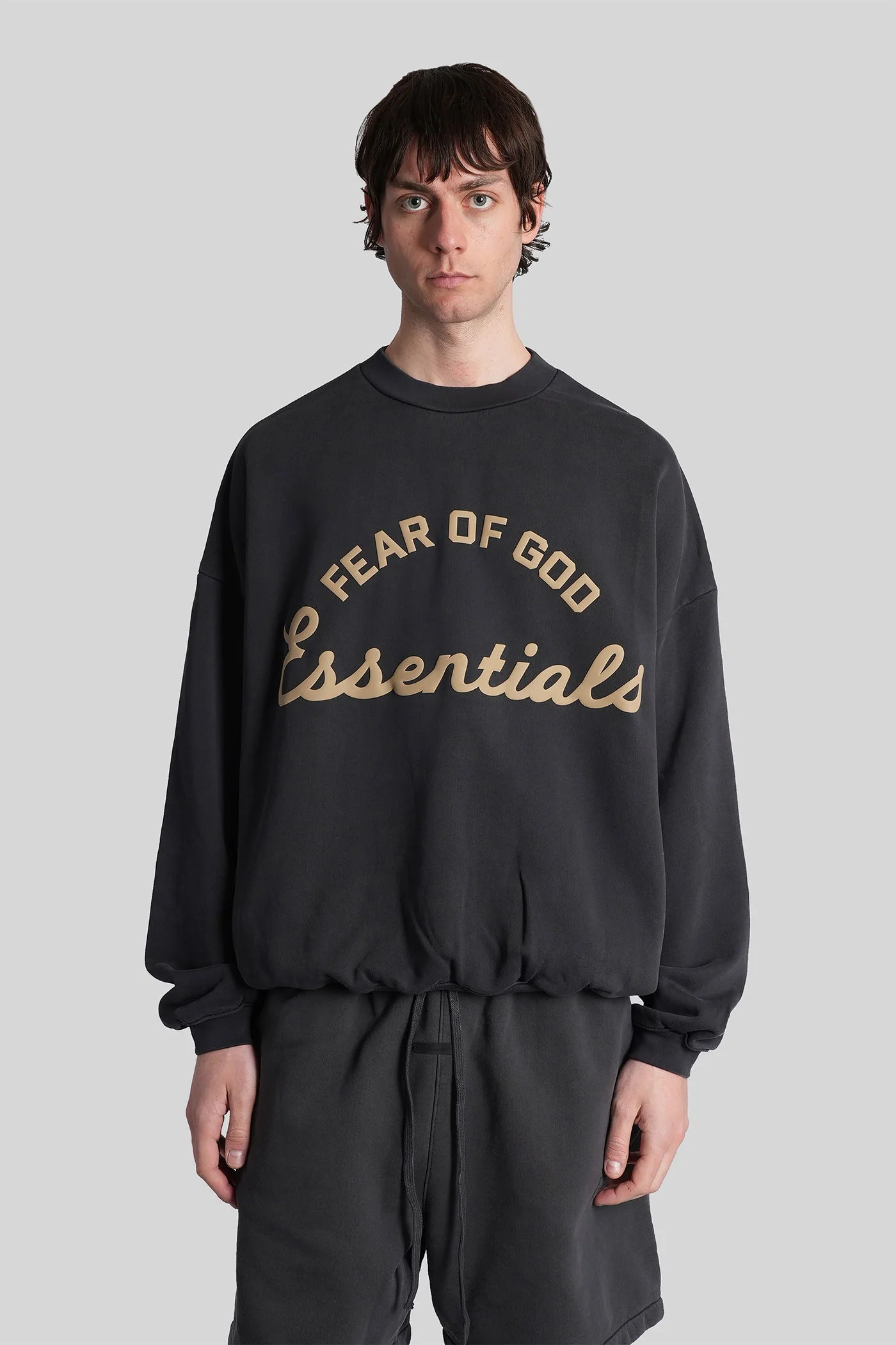 Sweatshirt in black cotton