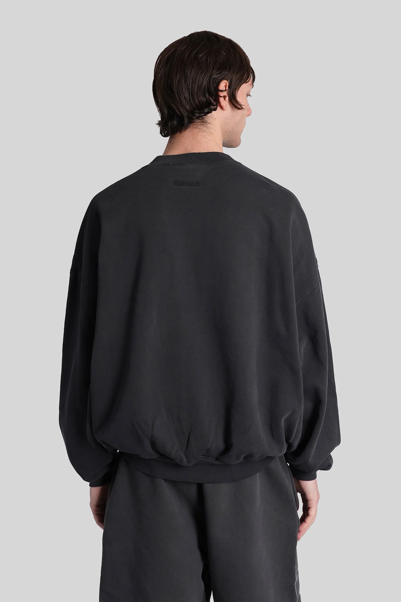 Sweatshirt in black cotton - Image 3