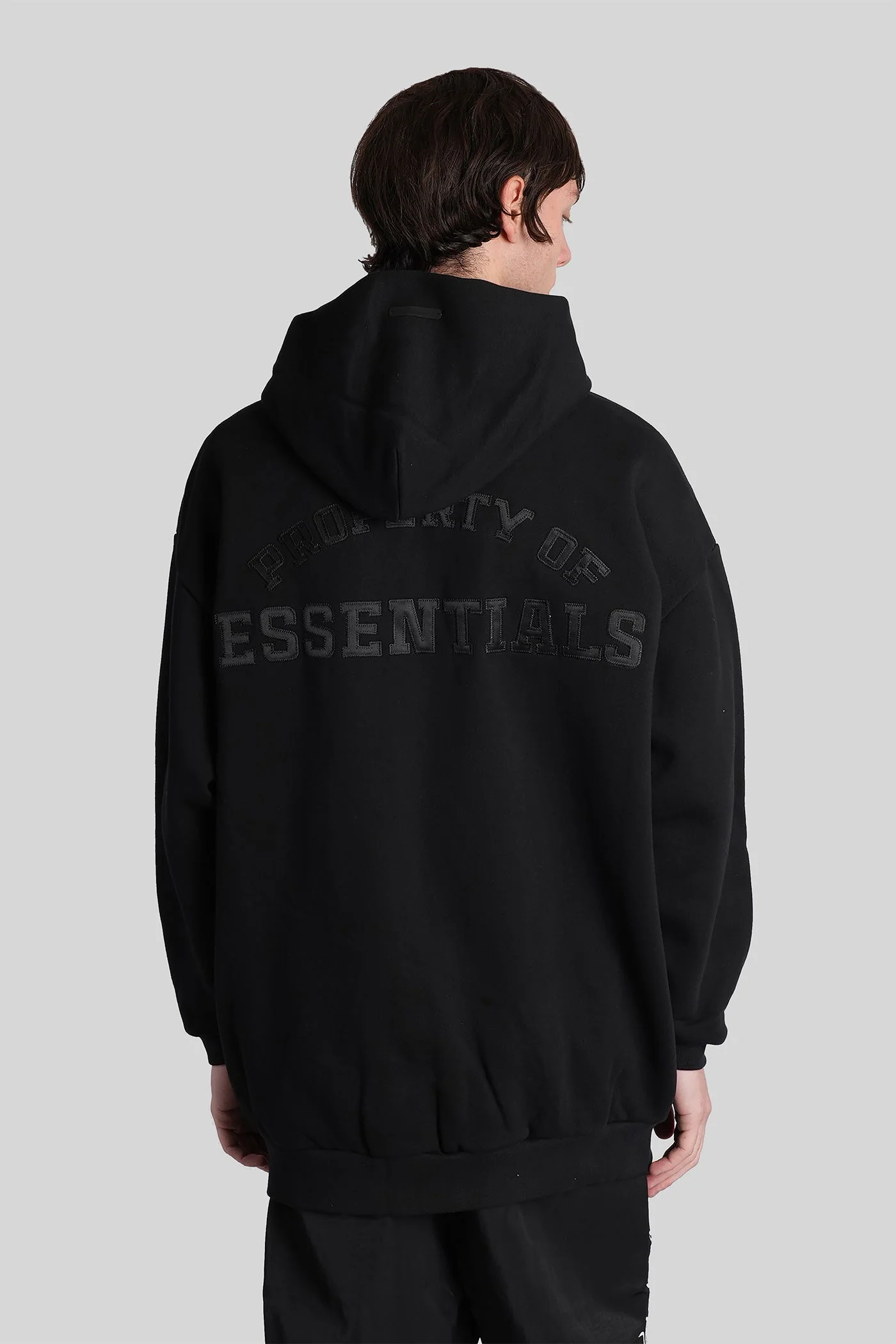 Sweatshirt in black cotton - Image 3