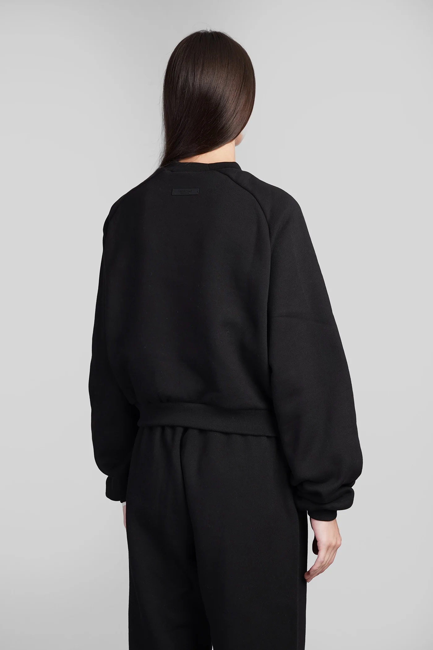 Sweatshirt in black cotton - Image 3