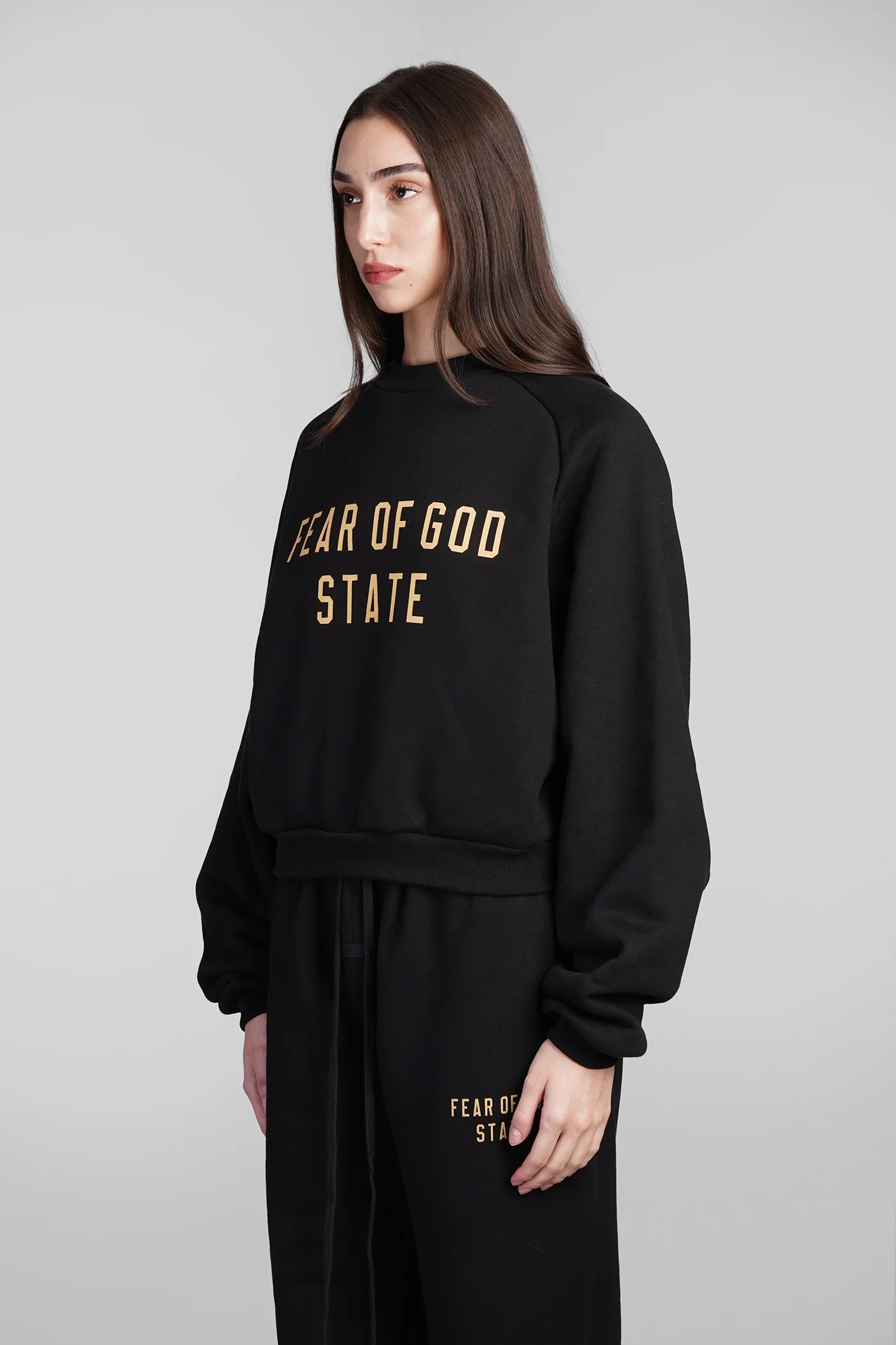Sweatshirt in black cotton - Image 4