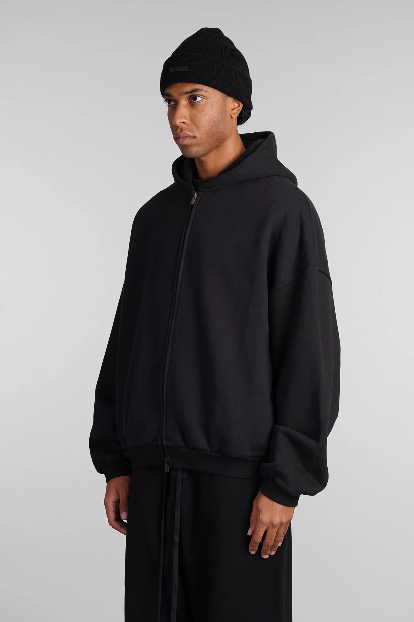 Sweatshirt in black cotton - Image 4