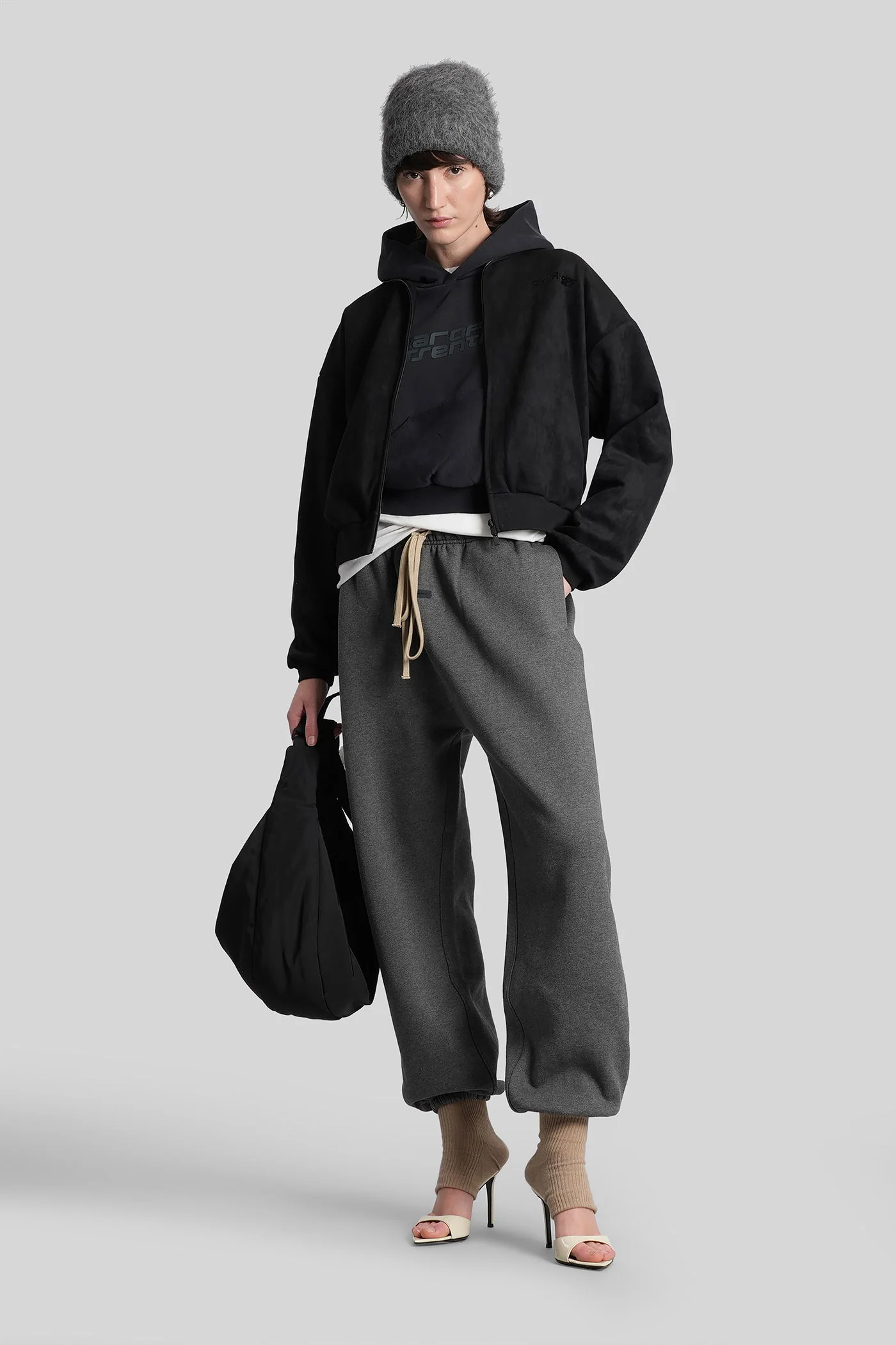 Sweatshirt in black polyester - Image 42