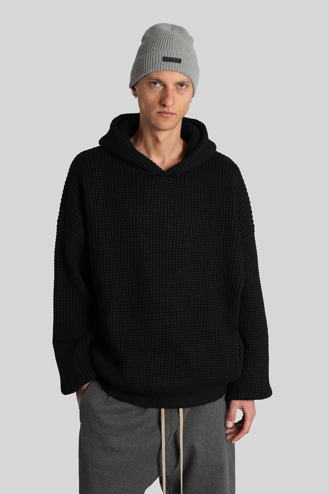 Sweatshirt in black polyester - Image 16