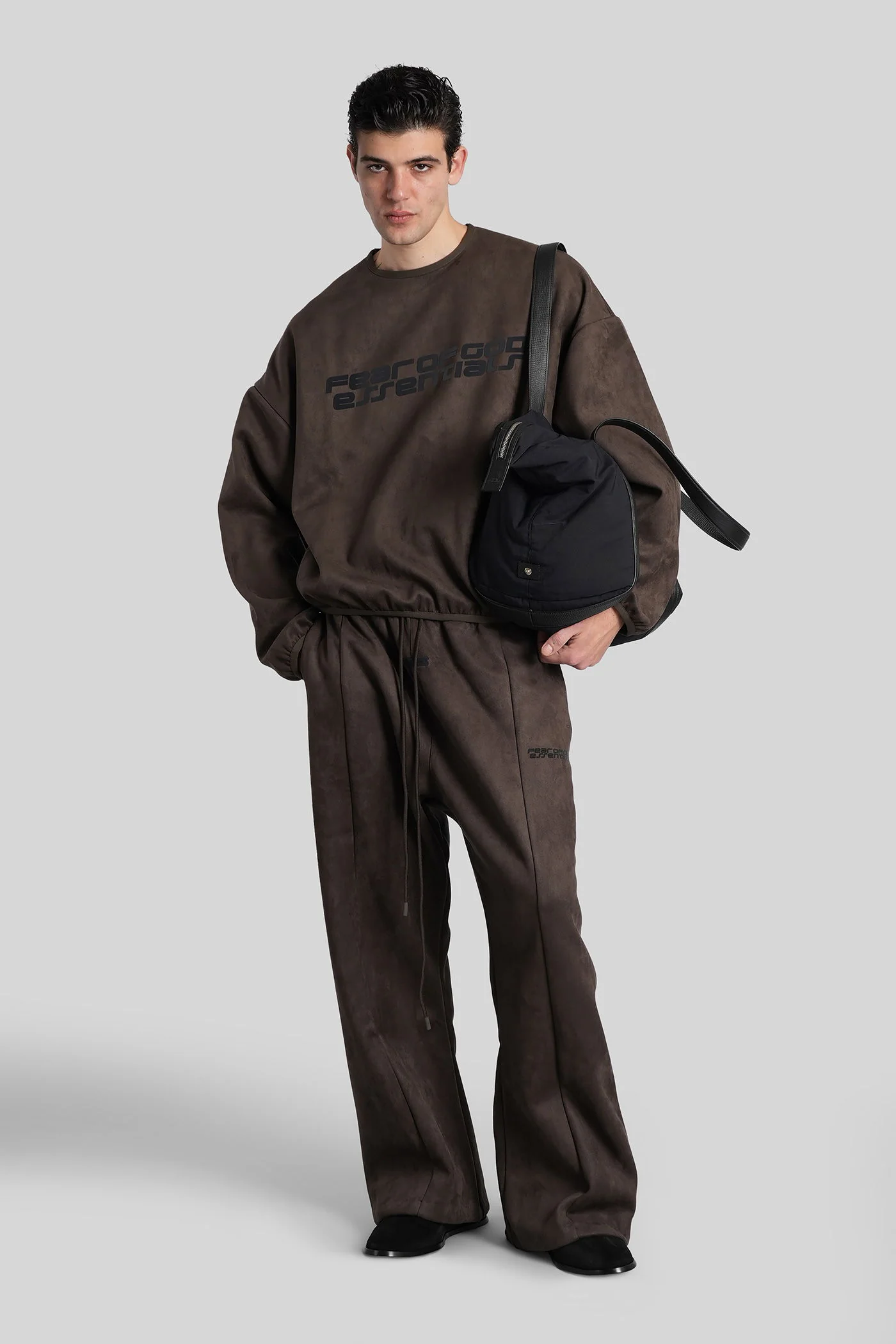 Sweatshirt in brown cotton - Image 2