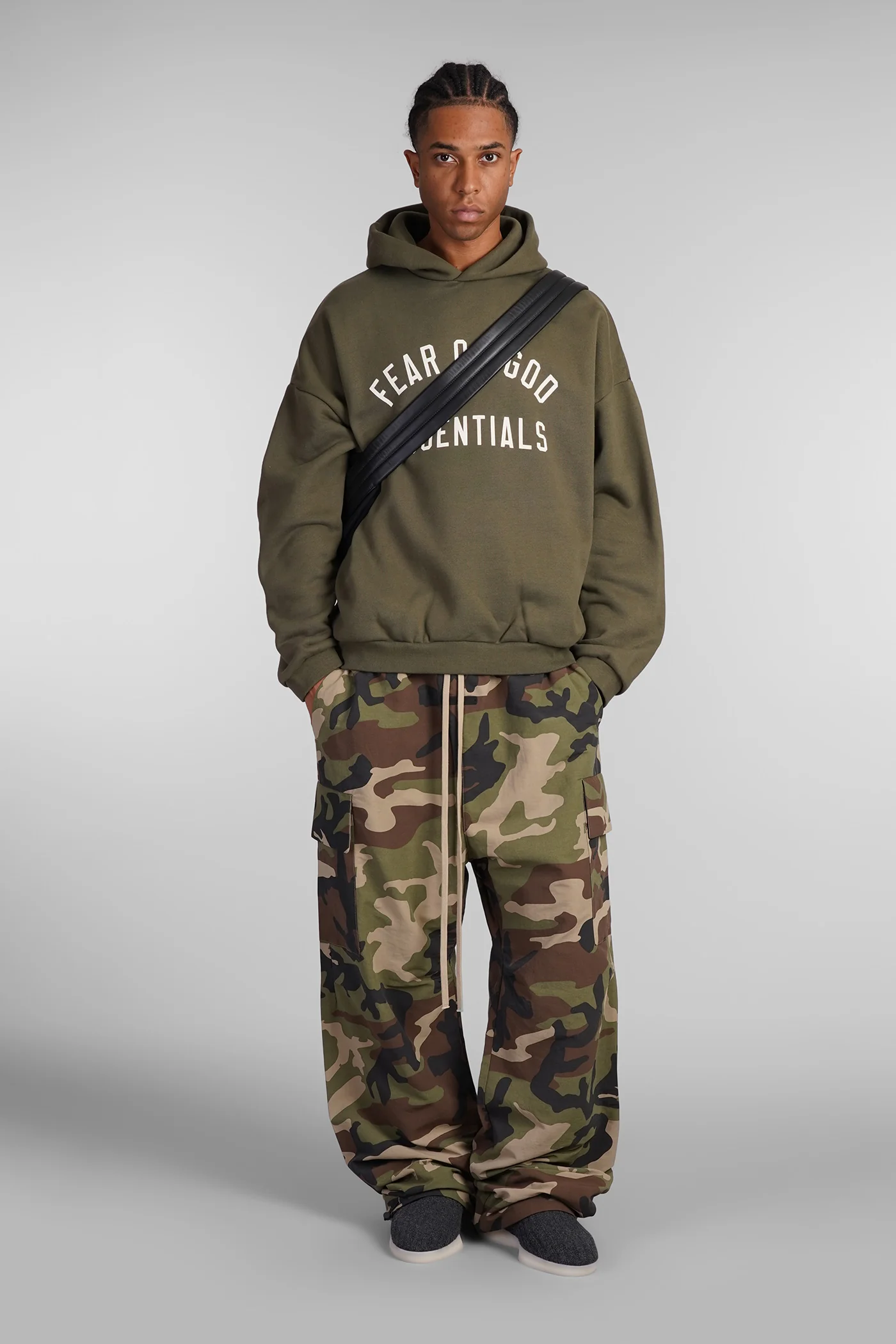 Sweatshirt in green cotton - Image 2