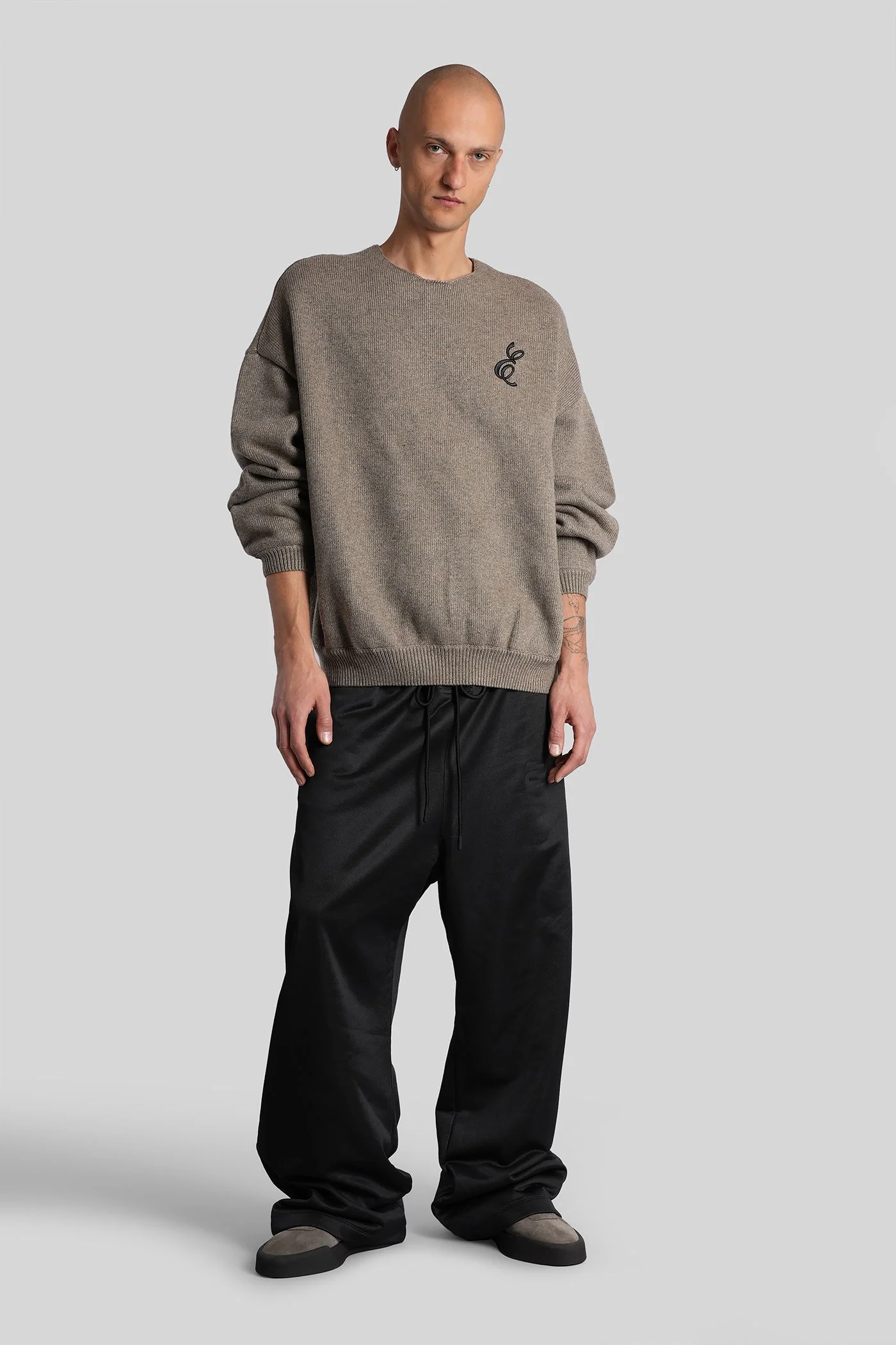 Sweatshirt in grey acrylic - Image 2