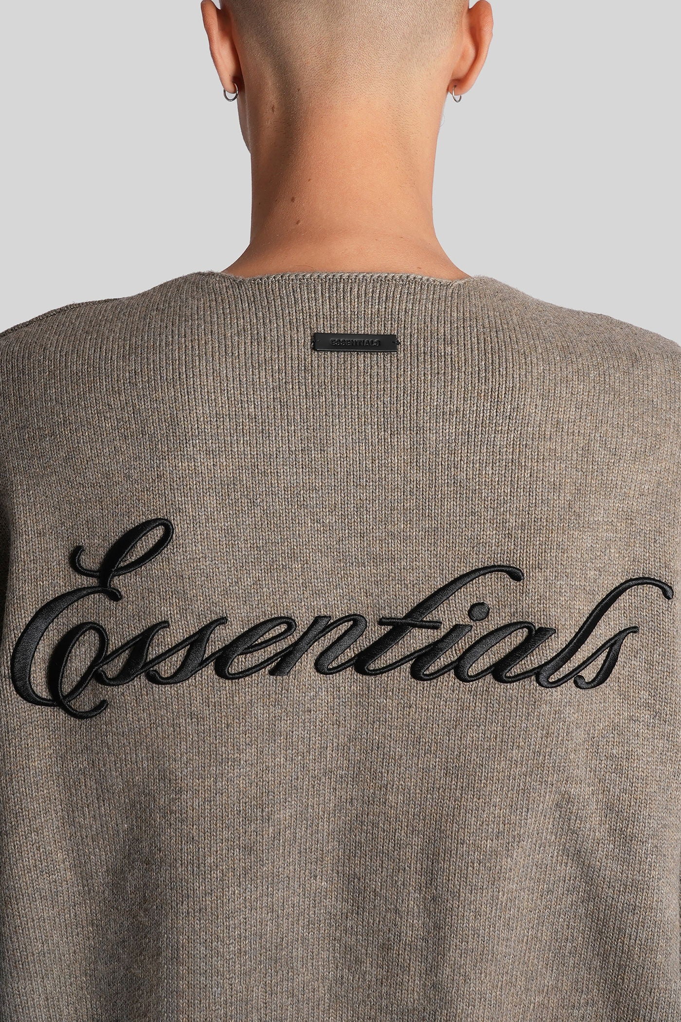 Sweatshirt in grey acrylic - Image 5