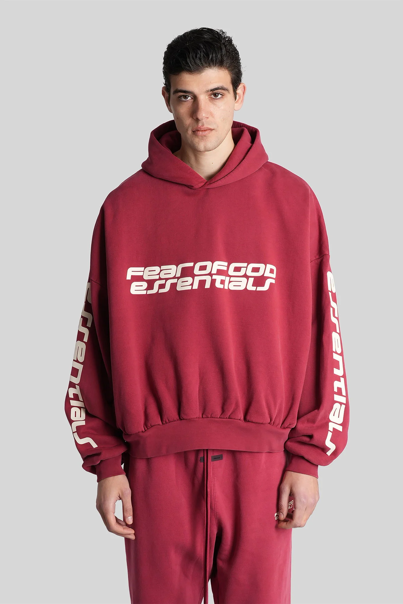 Sweatshirt in red cotton