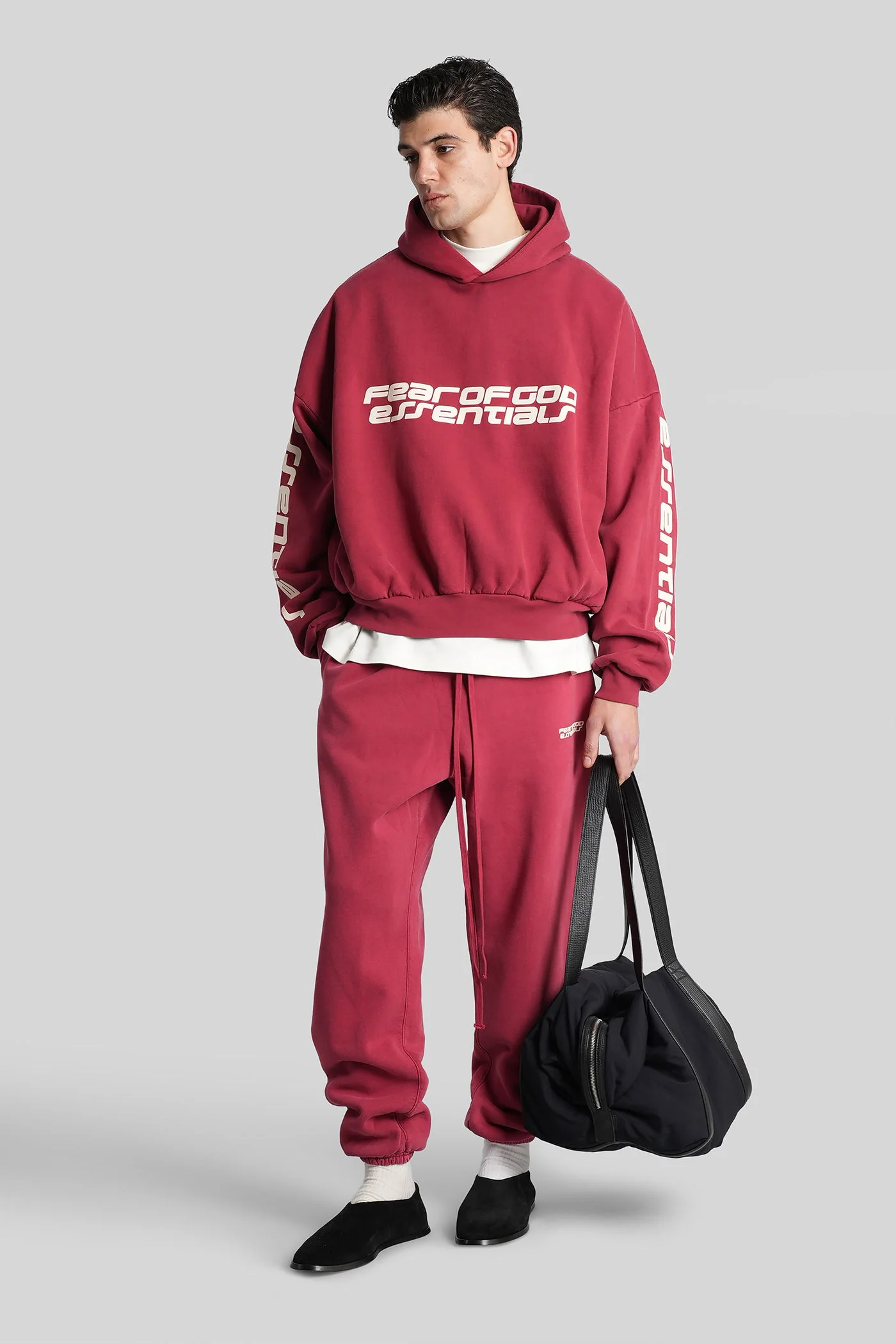 Sweatshirt in red cotton - Image 2
