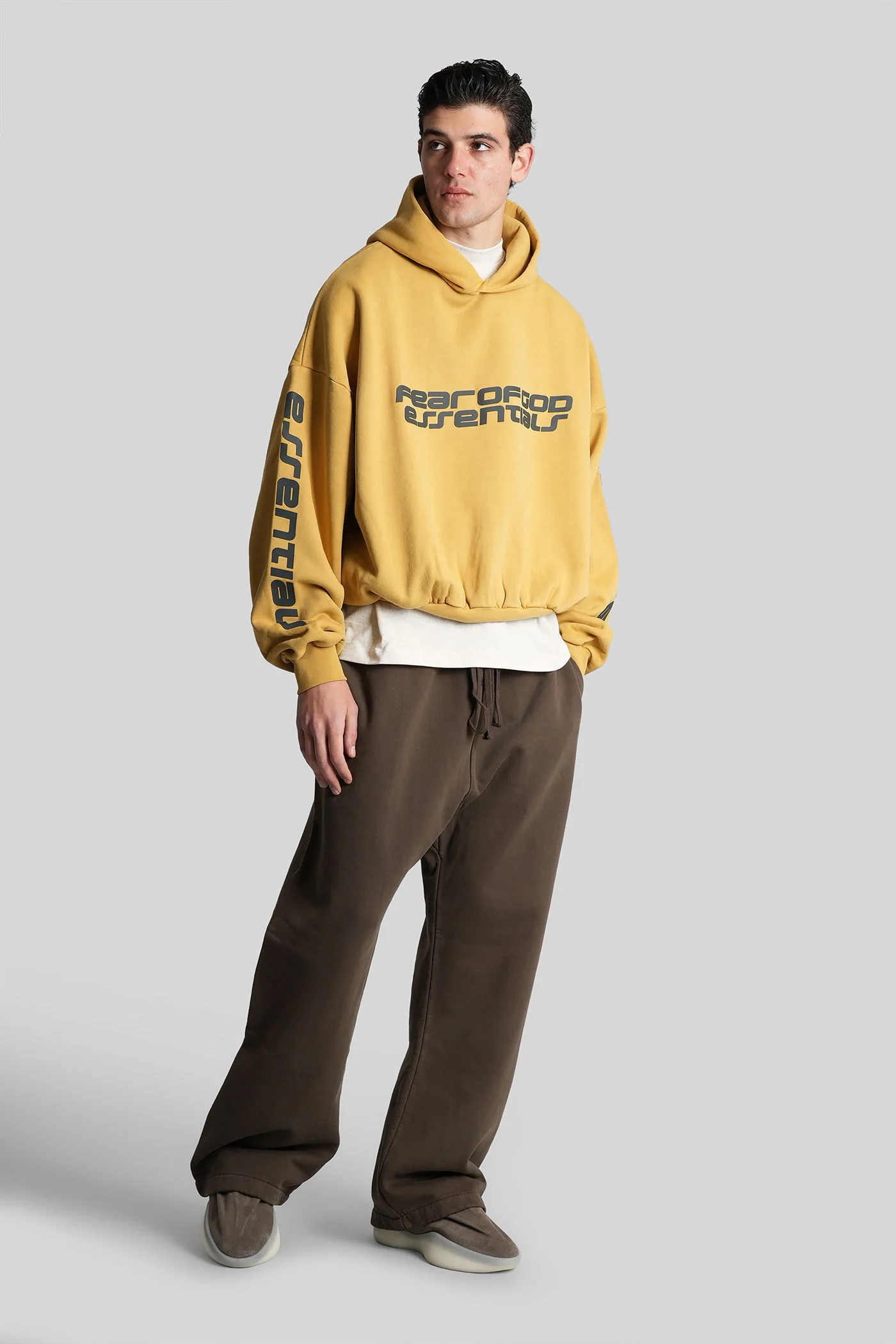Sweatshirt in yellow cotton - Image 2