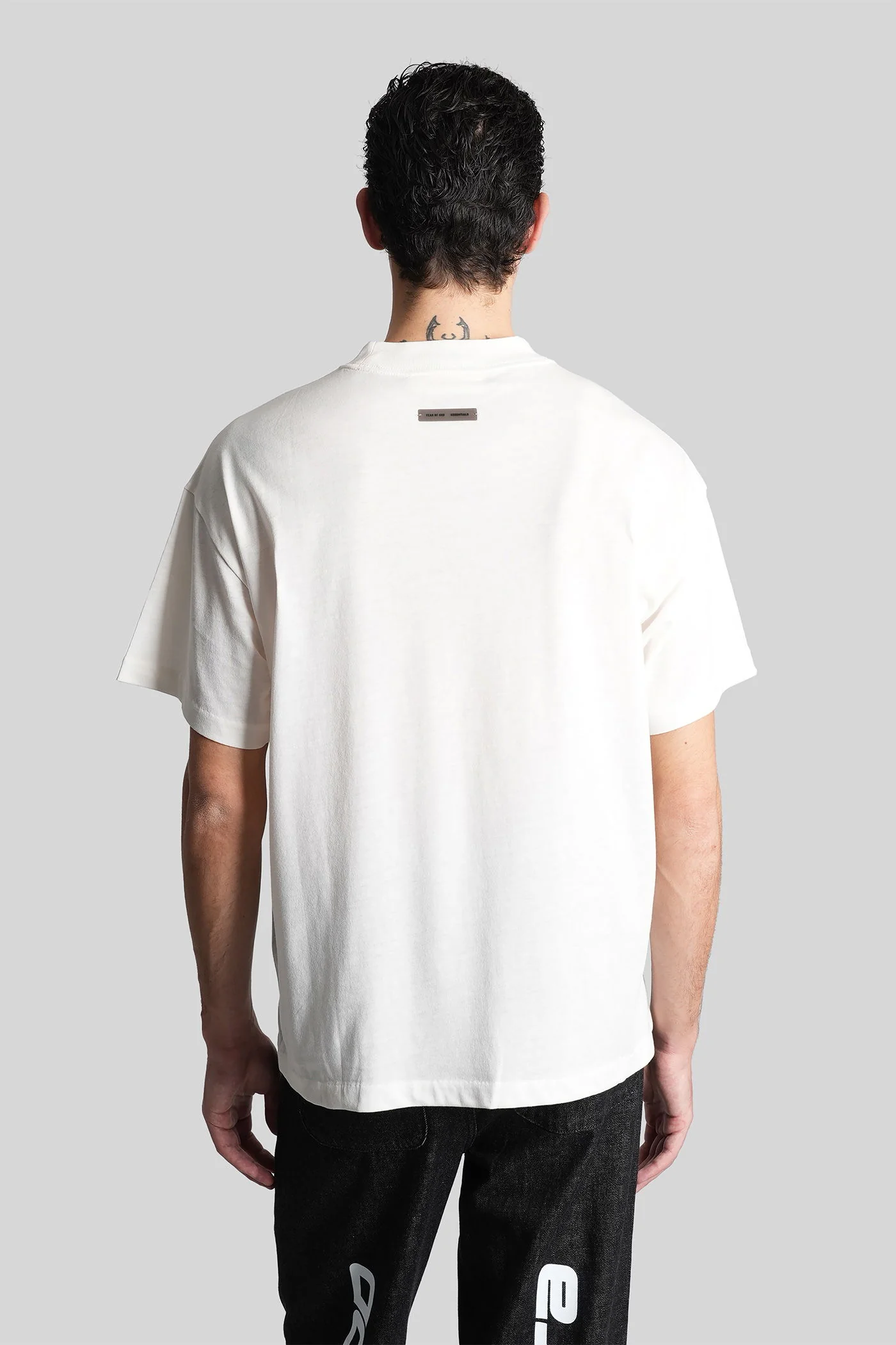 T-Shirt in beige cotton - Image 3