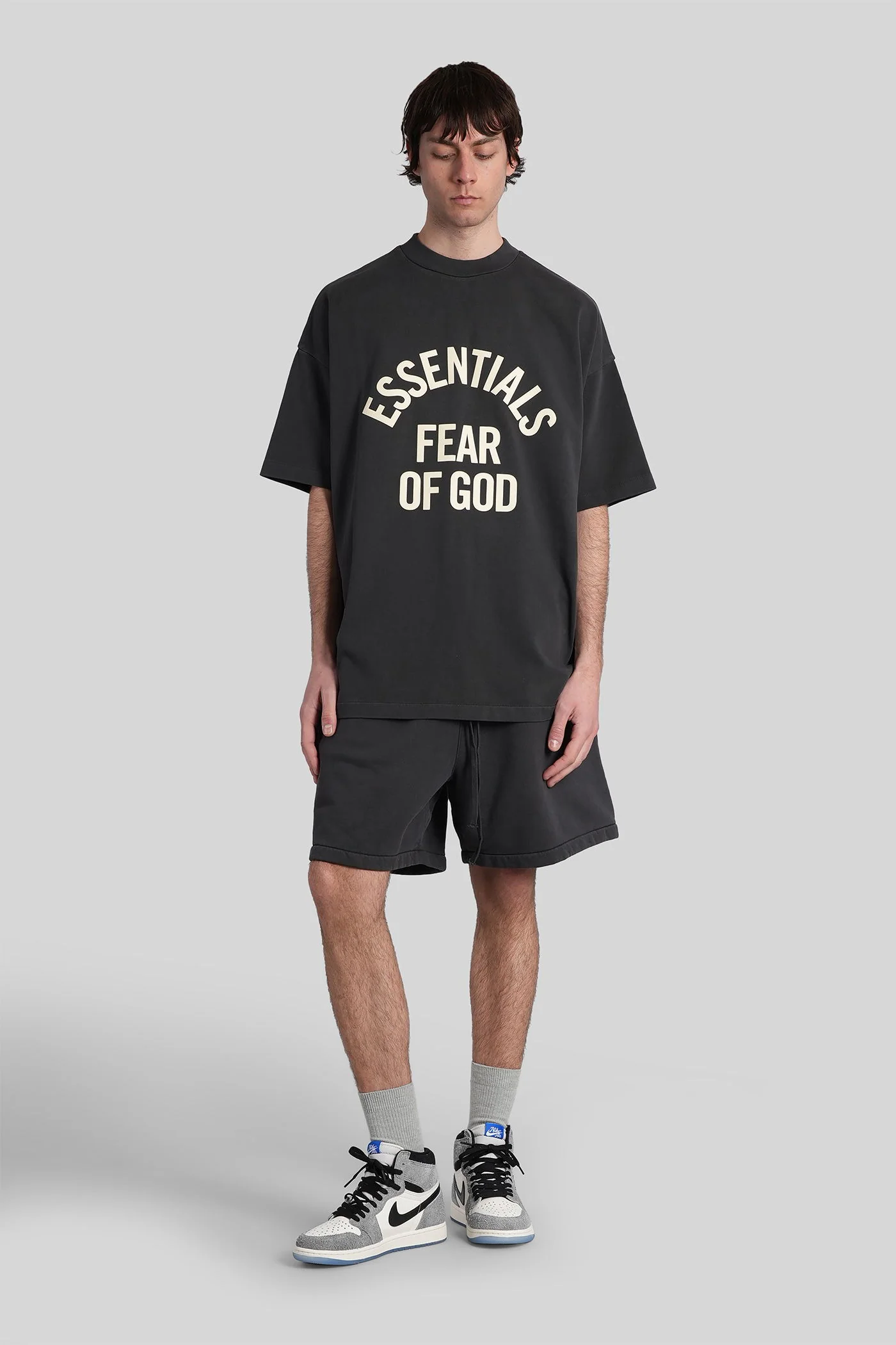 T-Shirt in black cotton - Image 2